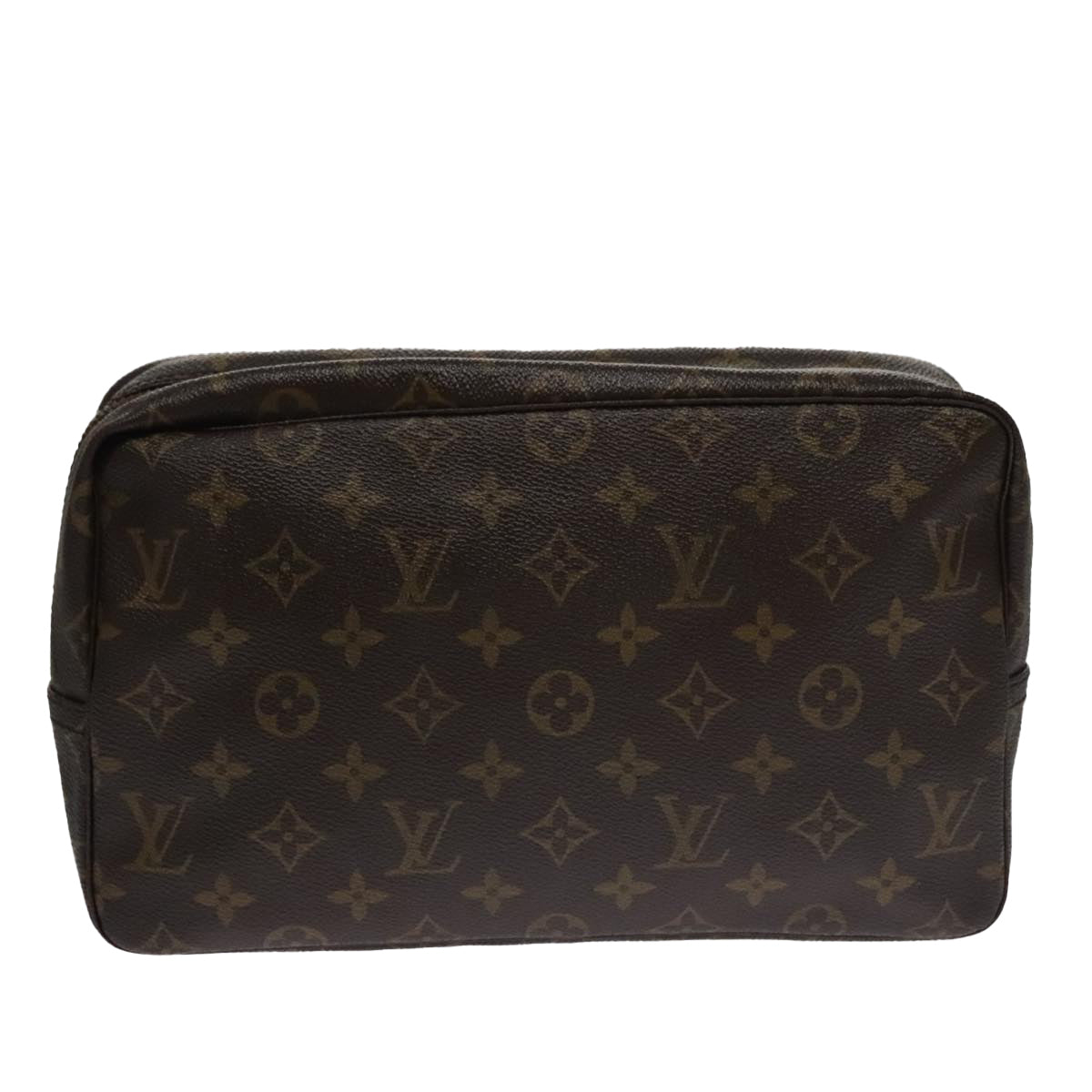 Louis Vuitton Trousse Toilette 28 Brown Canvas Clutch Bag (Pre-Owned)