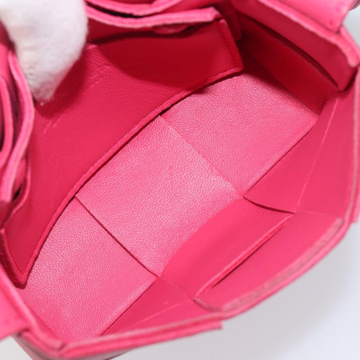 Bottega Veneta Cassette Maxi Intrecciato Leather Pink Leather Crossbody Bag Bag (Pre-Owned)