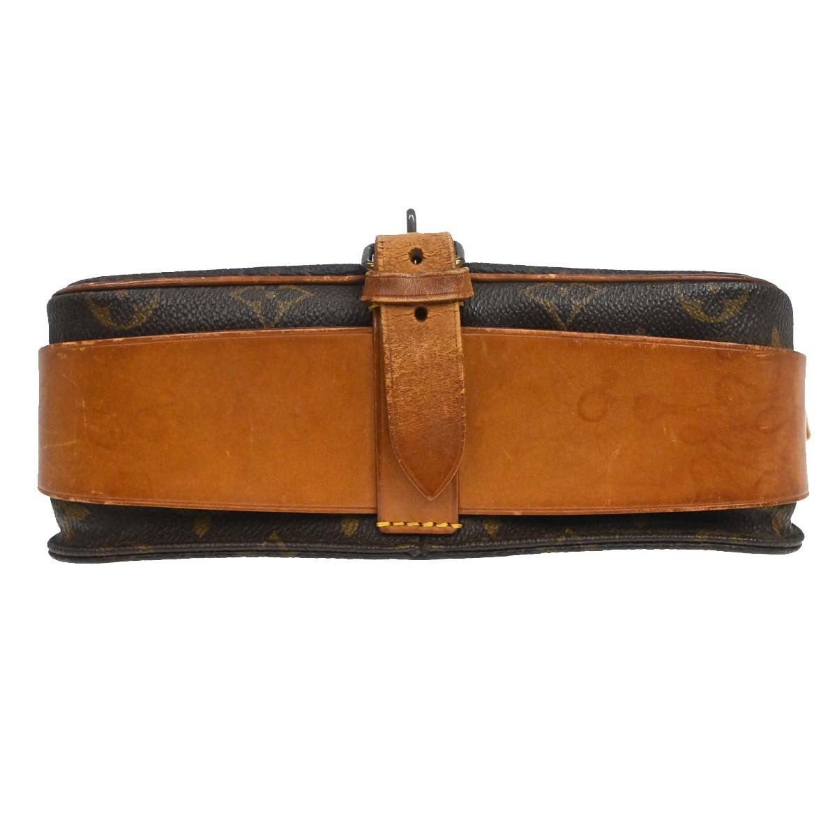 Louis Vuitton Cartouchiere Monogram Canvas Brown Canvas Handbag (Pre-Owned)