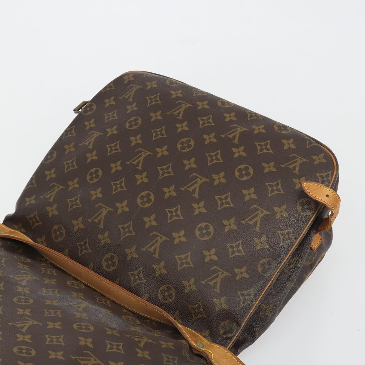 Louis Vuitton Saumur Monogram Canvas Brown Canvas Handbag (Pre-Owned)