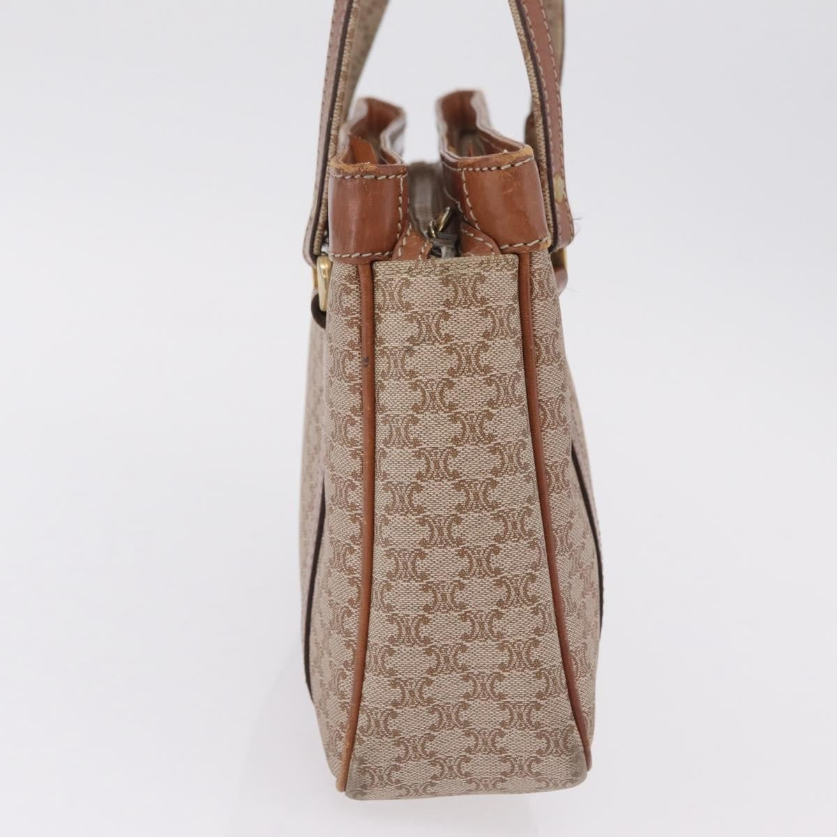 Celine Tote Canvas Beige Canvas Tote Bag Bag (Pre-Owned)