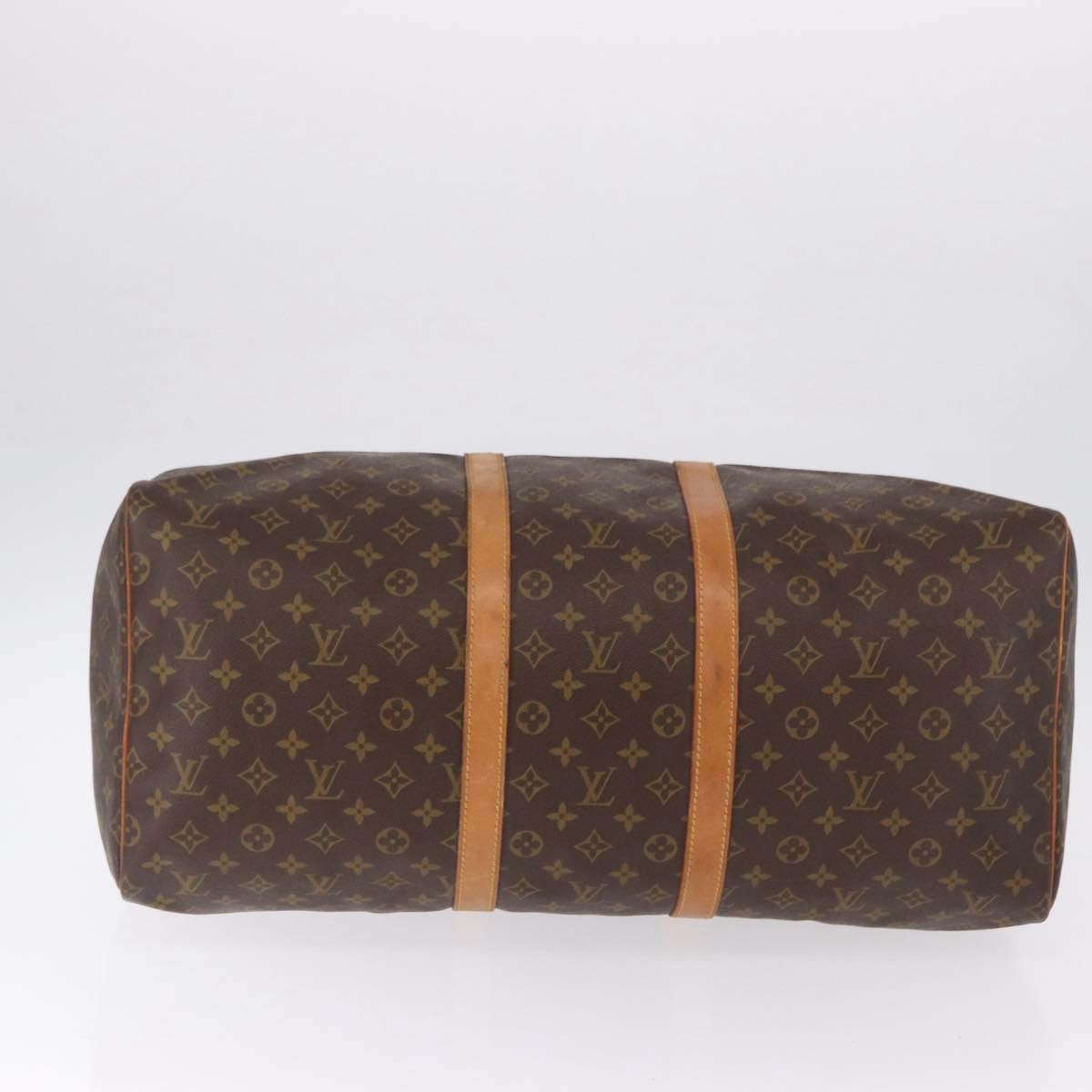 Louis Vuitton Keepall Monogram Brown Canvas Travel Bag Bag (Pre-Owned)