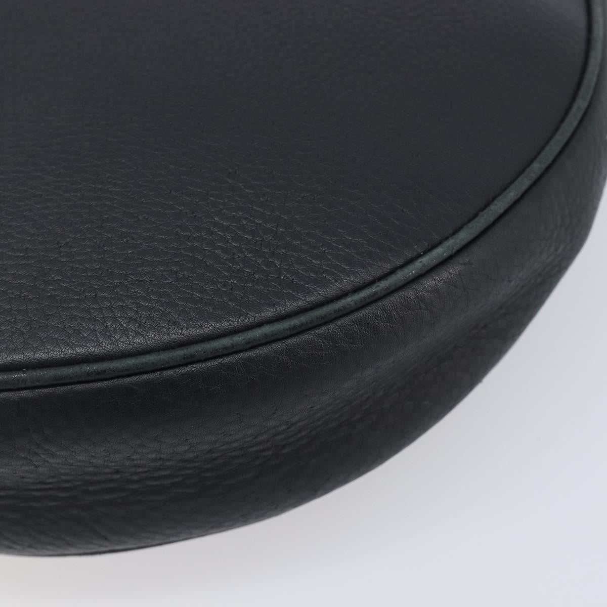 Salvatore Ferragamo Gancini Leather Black Leather Crossbody Bag Bag (Pre-Owned)