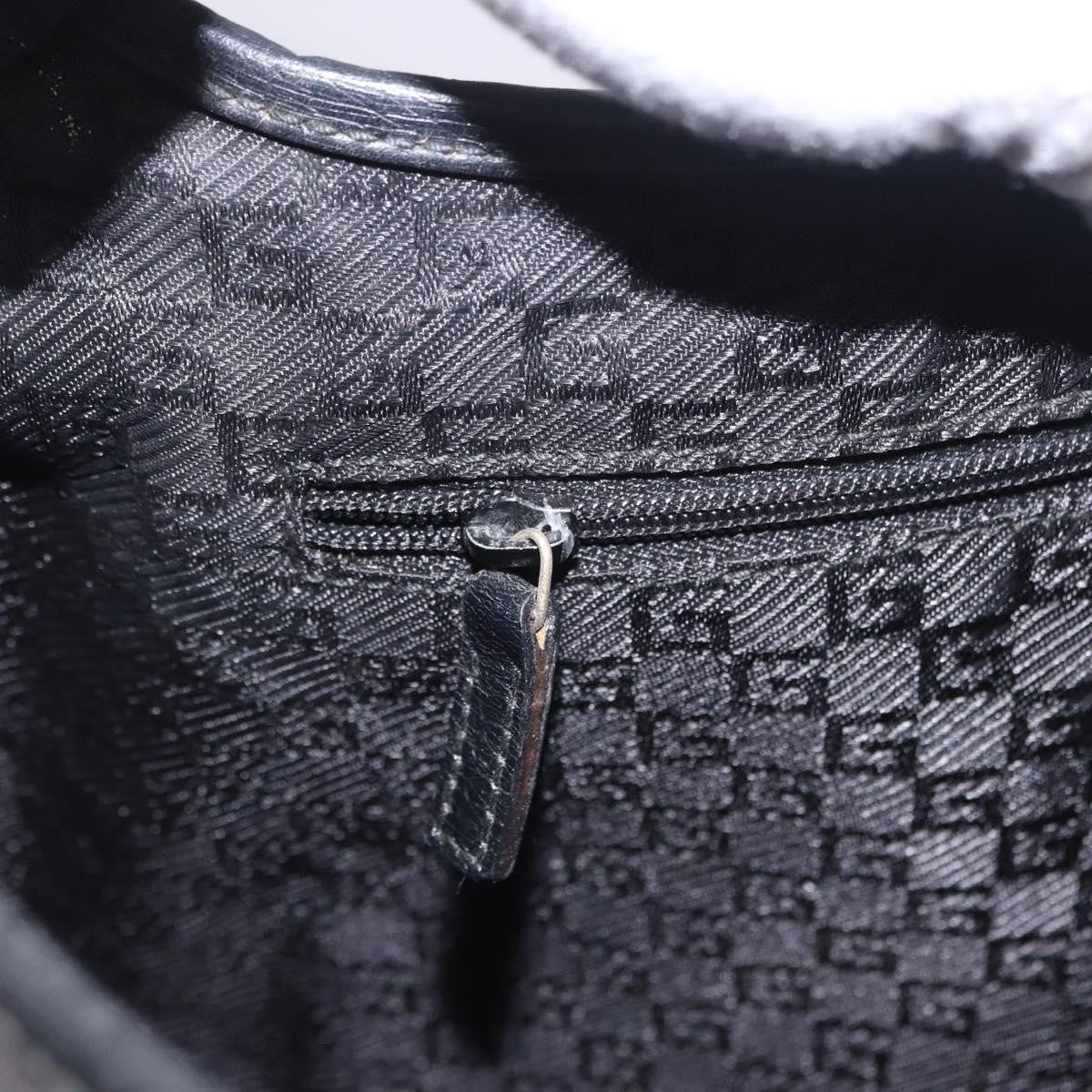 Gucci Bamboo Jackie Leather Black Leather Handbag (Pre-Owned)