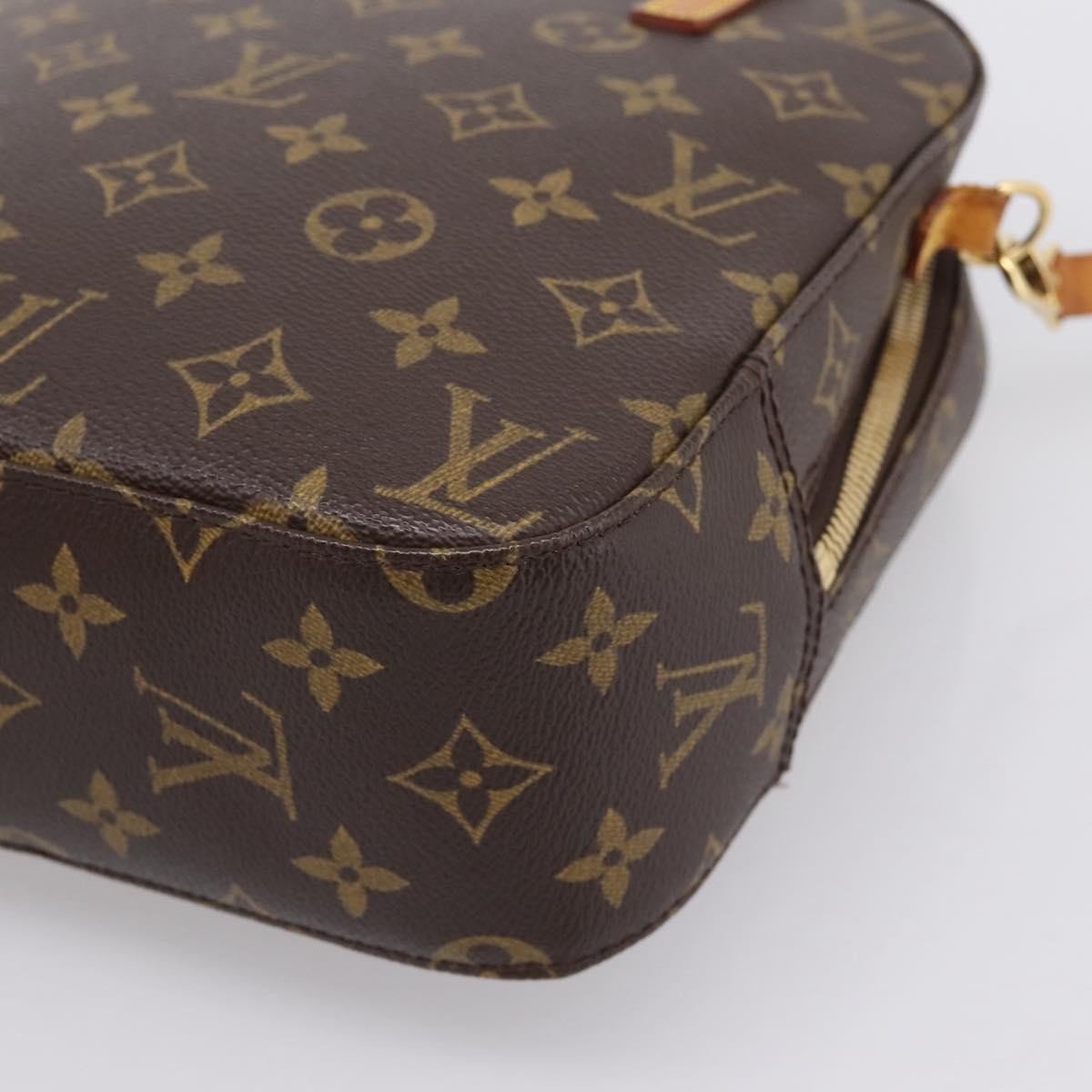 Louis Vuitton Spontini Monogram Canvas Brown Canvas Handbag (Pre-Owned)