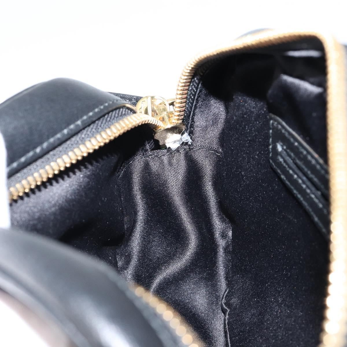 Salvatore Ferragamo City Camera Leather Black Leather Shoulder Bag Bag (Pre-Owned)