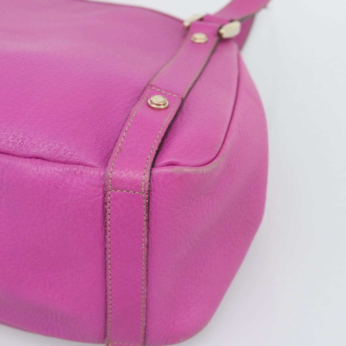 Gucci Abbey Leather Pink Leather Shoulder Bag Bag (Pre-Owned)