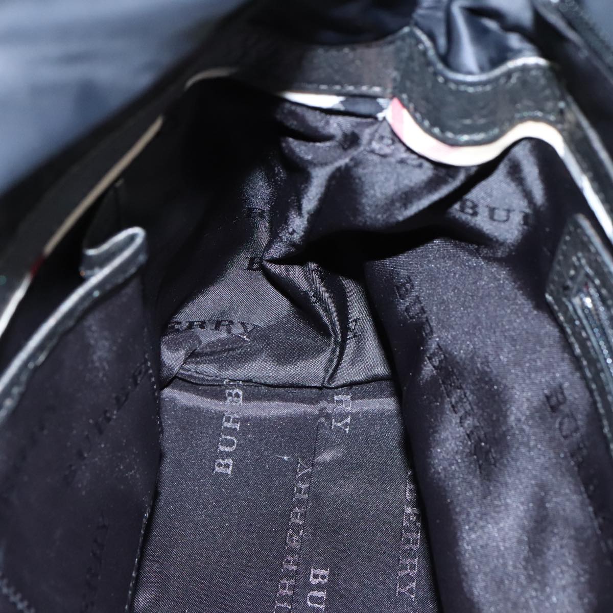Burberry Black Synthetic Shoulder Bag (Pre-Owned)
