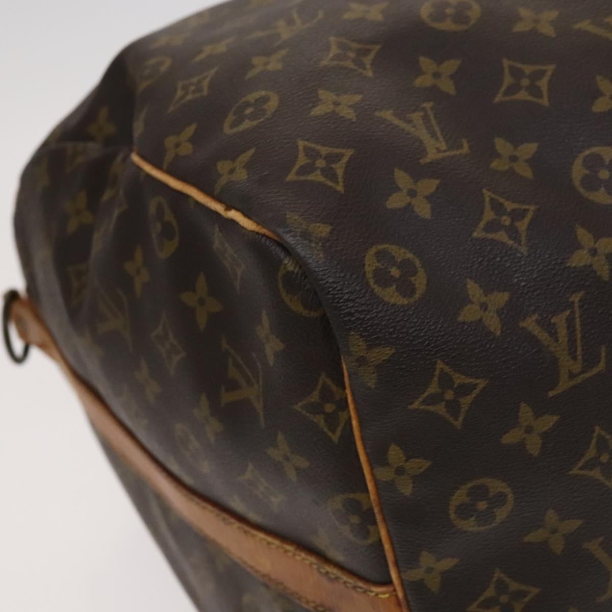Louis Vuitton Keepall Bandoulière 60 Brown Canvas Travel Bag (Pre-Owned)