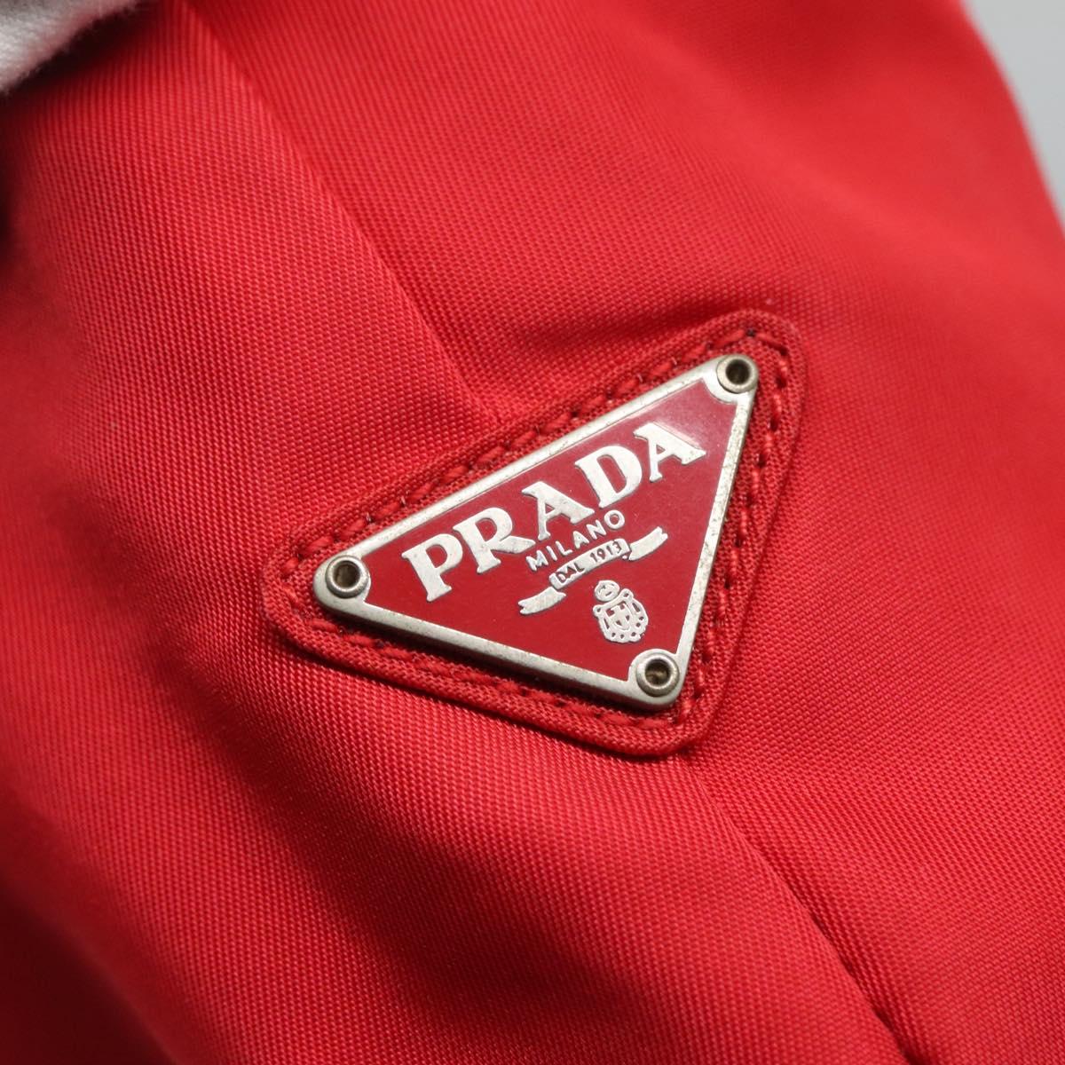 Prada Red Synthetic Shoulder Bag (Pre-Owned)