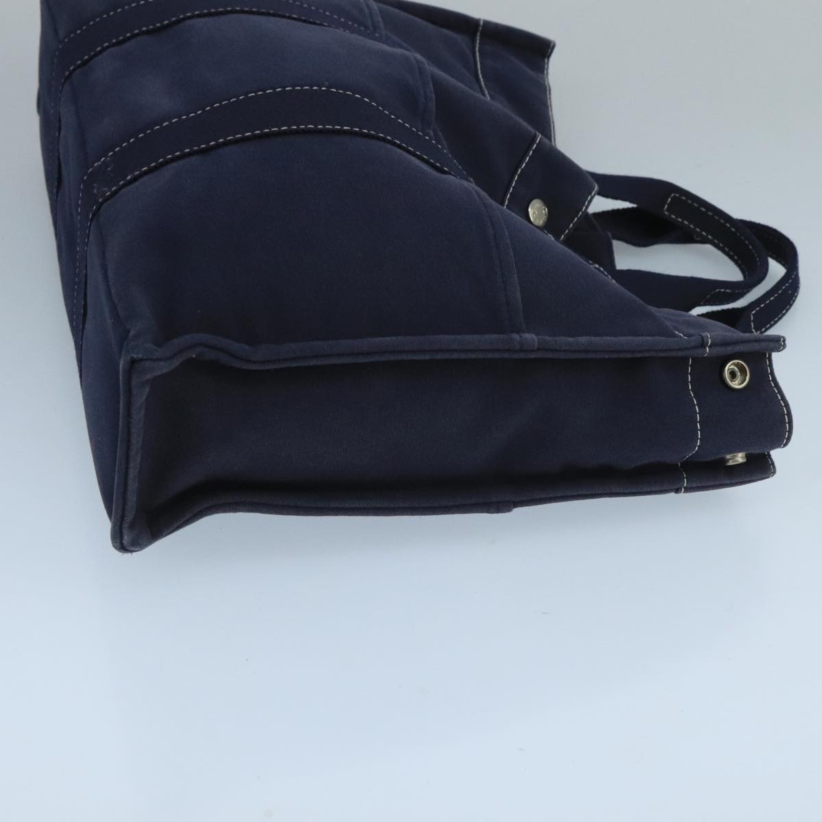 Hermès Deauville Navy Canvas Tote Bag (Pre-Owned)