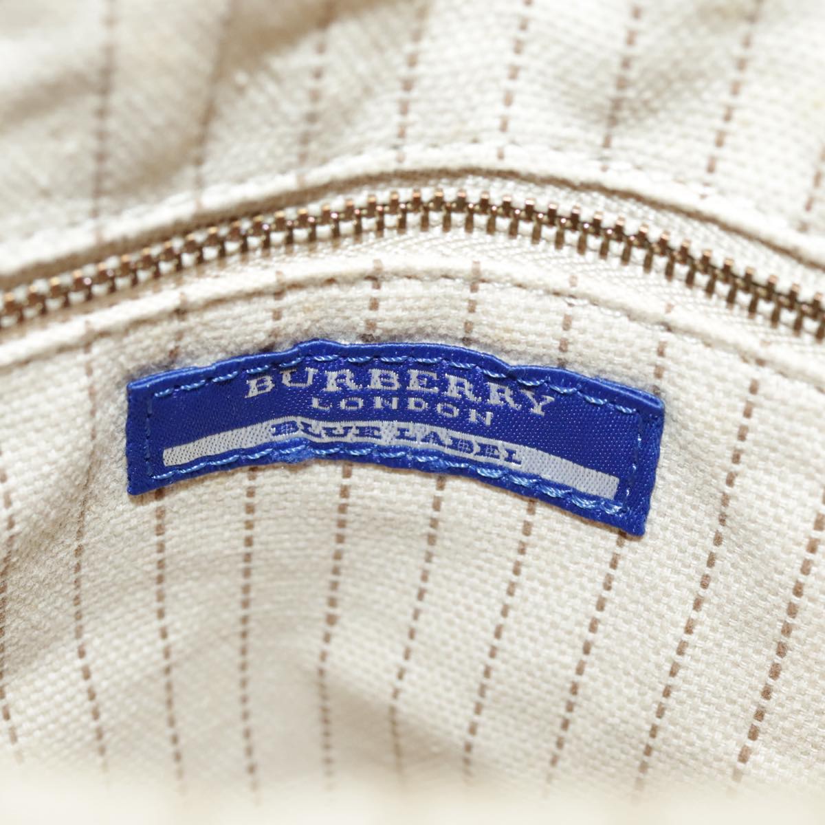 Burberry Blue Label Beige Canvas Tote Bag (Pre-Owned)