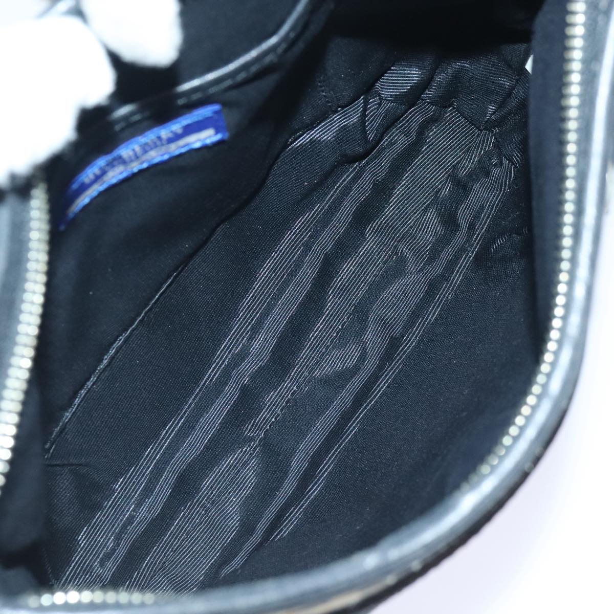 Burberry Nova Check Black Canvas Shoulder Bag (Pre-Owned)