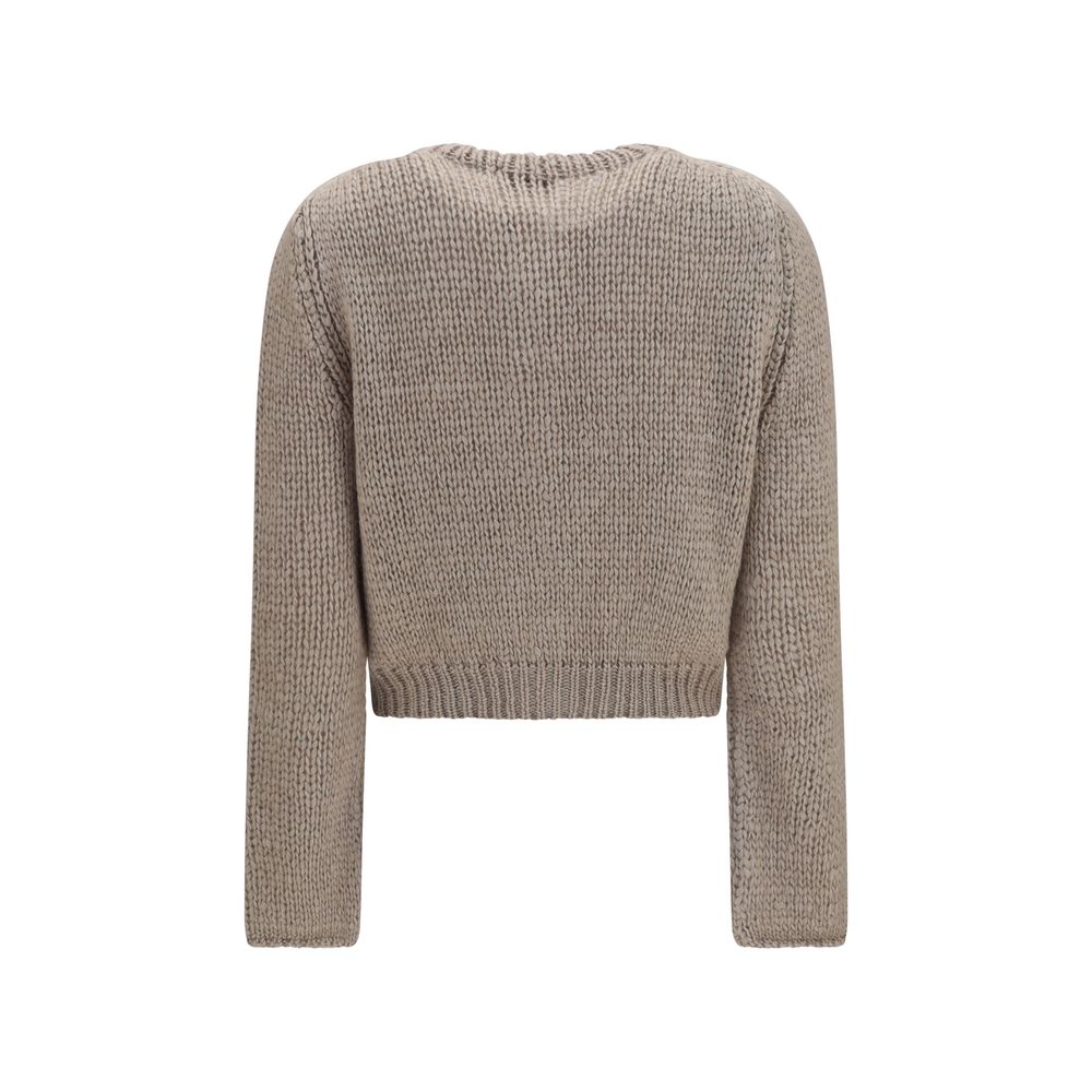 Forte_Forte Beige Silk Women's Cardigan