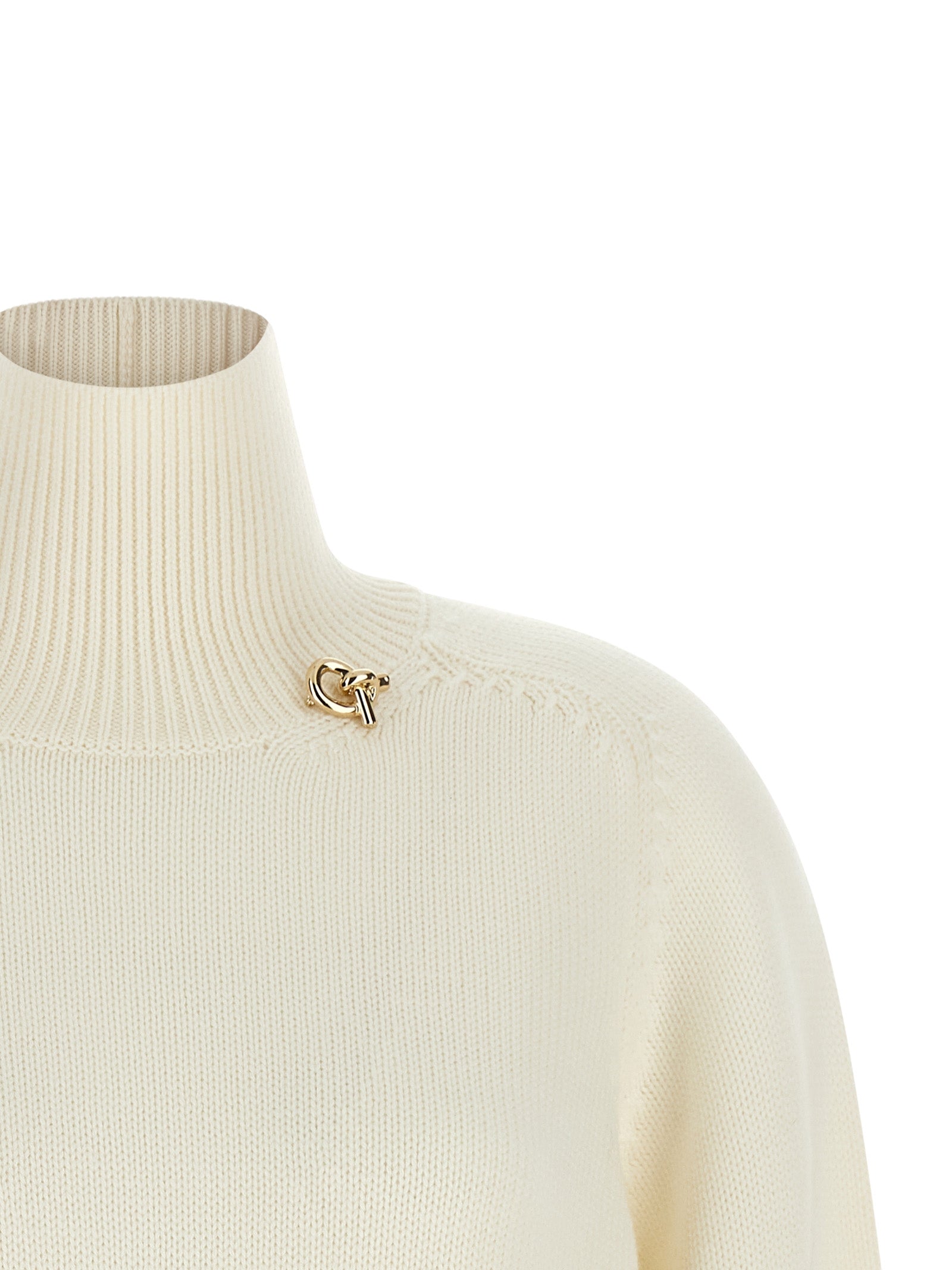 Fabiana Filippi White Virgin Wool Women's Cardigan