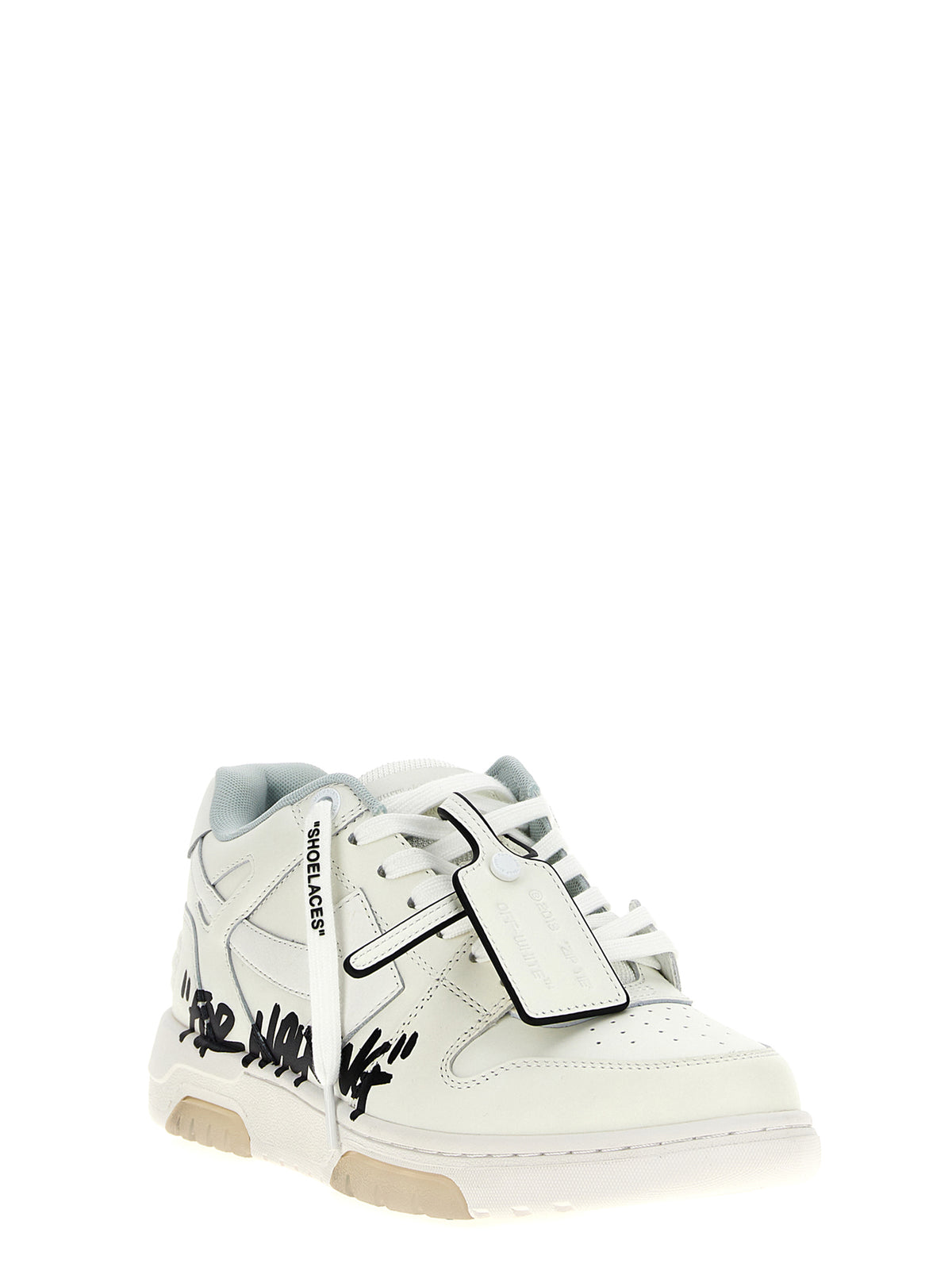 Off-White Bicolor Bovine Leather Men's Sneakers