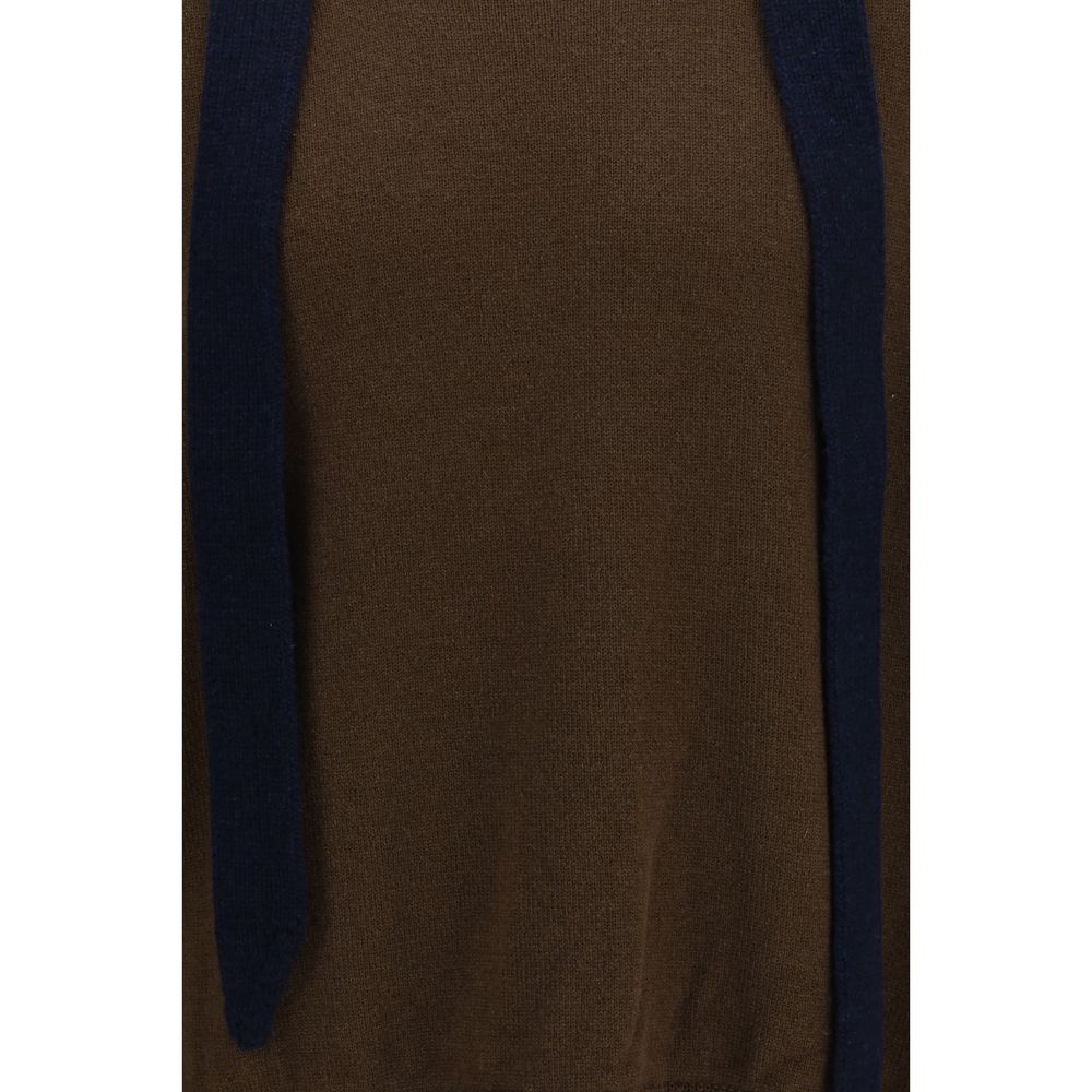 Sacai Brown Wool Oves Aries Men's Sweatshirt