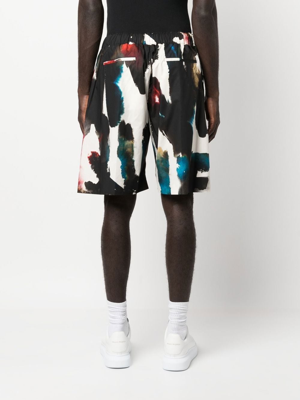 Alexander Mcqueen Men's Straight Print Shorts