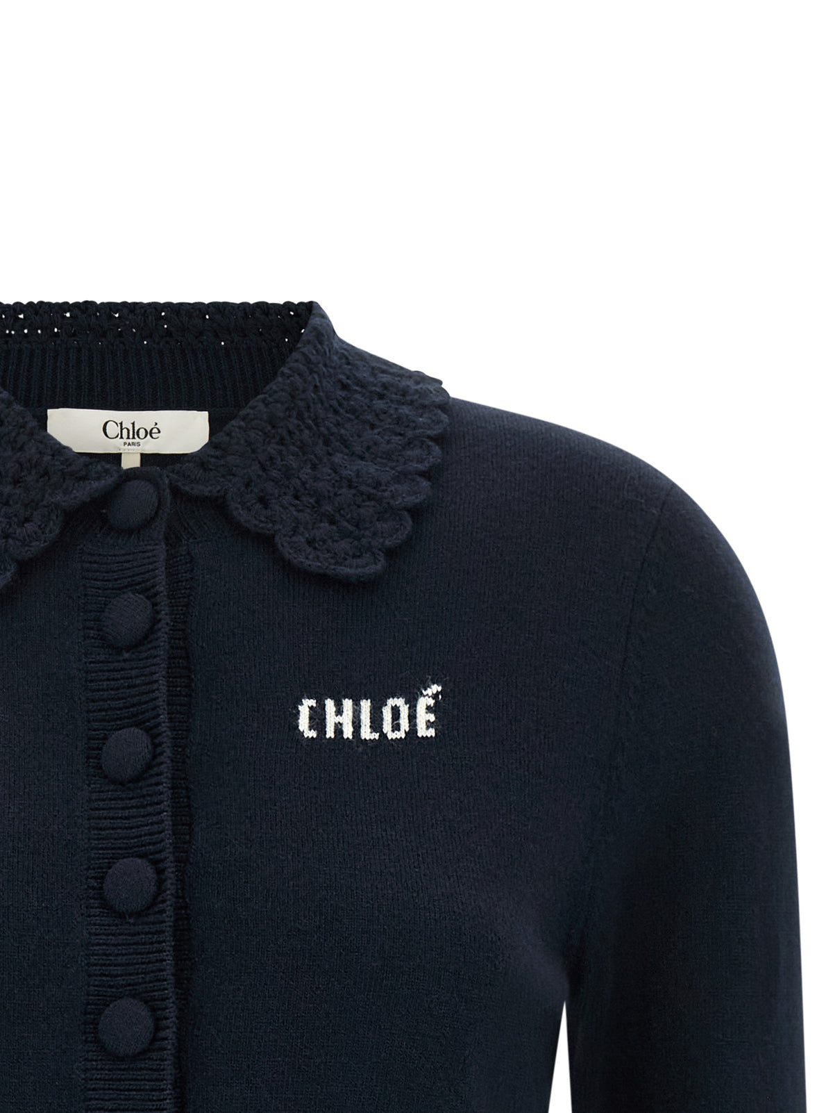 Chloé Blue Wool Women's Cardigan