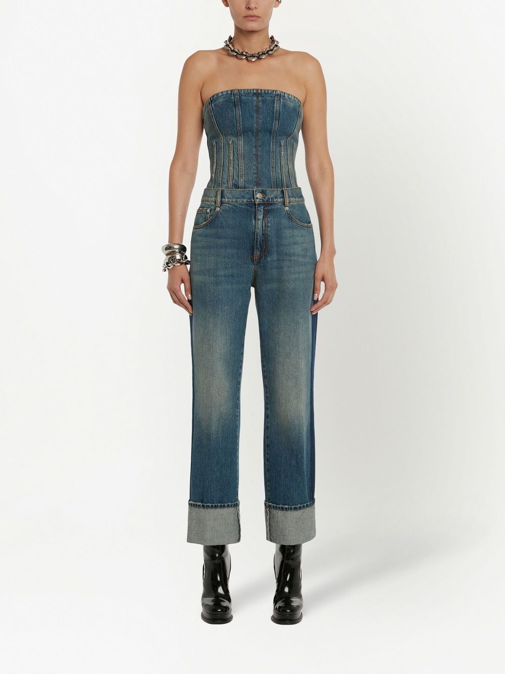 Alexander Mcqueen Women's Jeans Blue