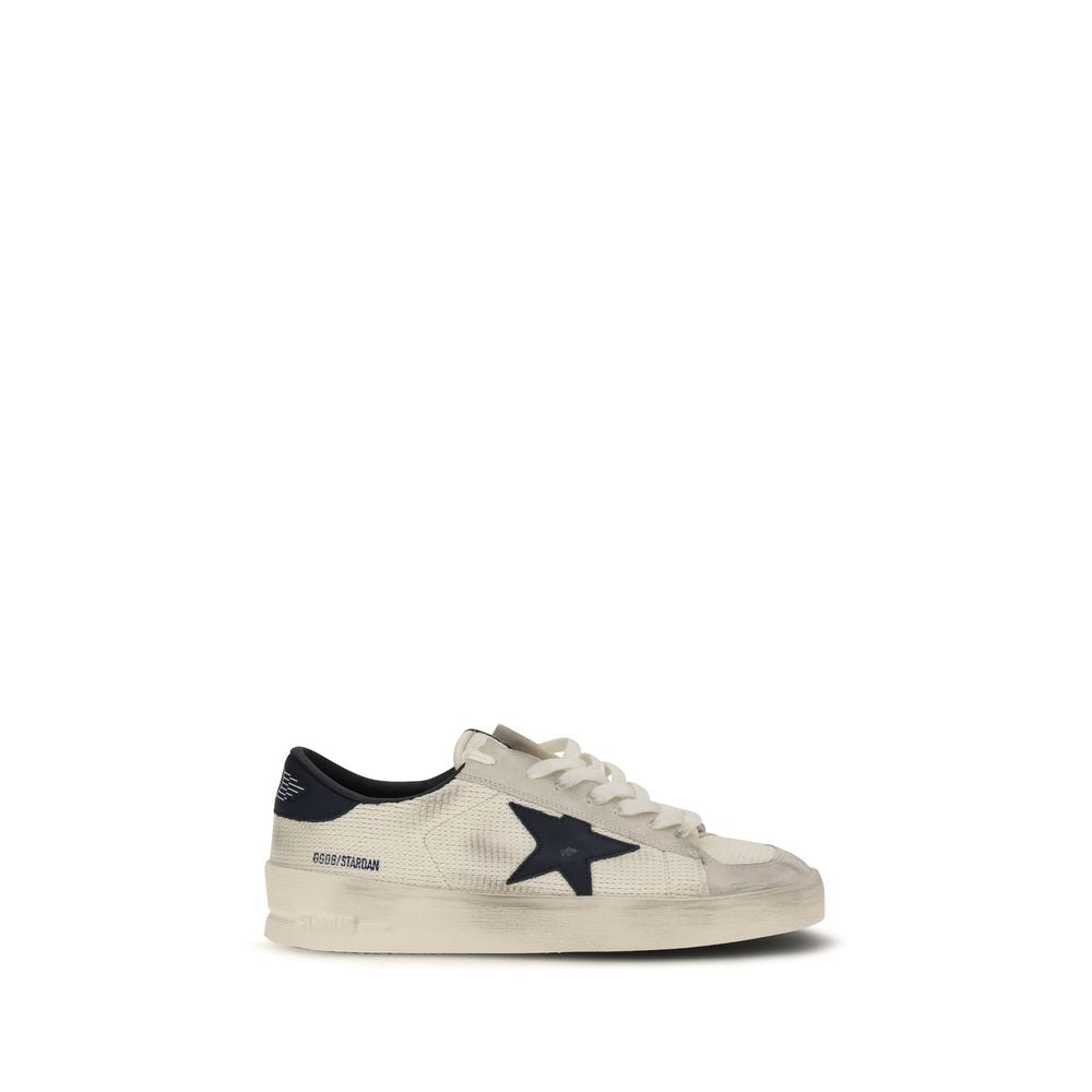 Golden Goose Beige Calf Leather Bos Taurus Athletic Men's Sneakers