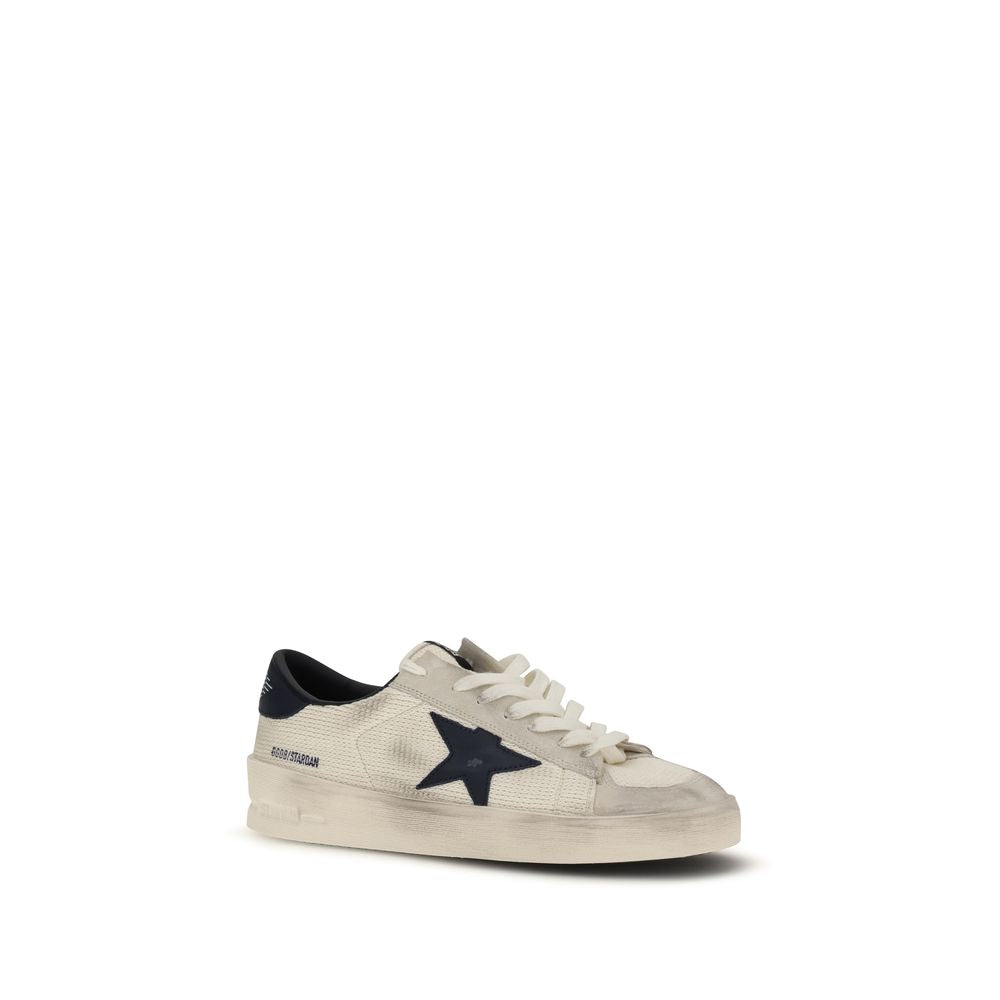 Golden Goose Beige Calf Leather Bos Taurus Athletic Men's Sneakers