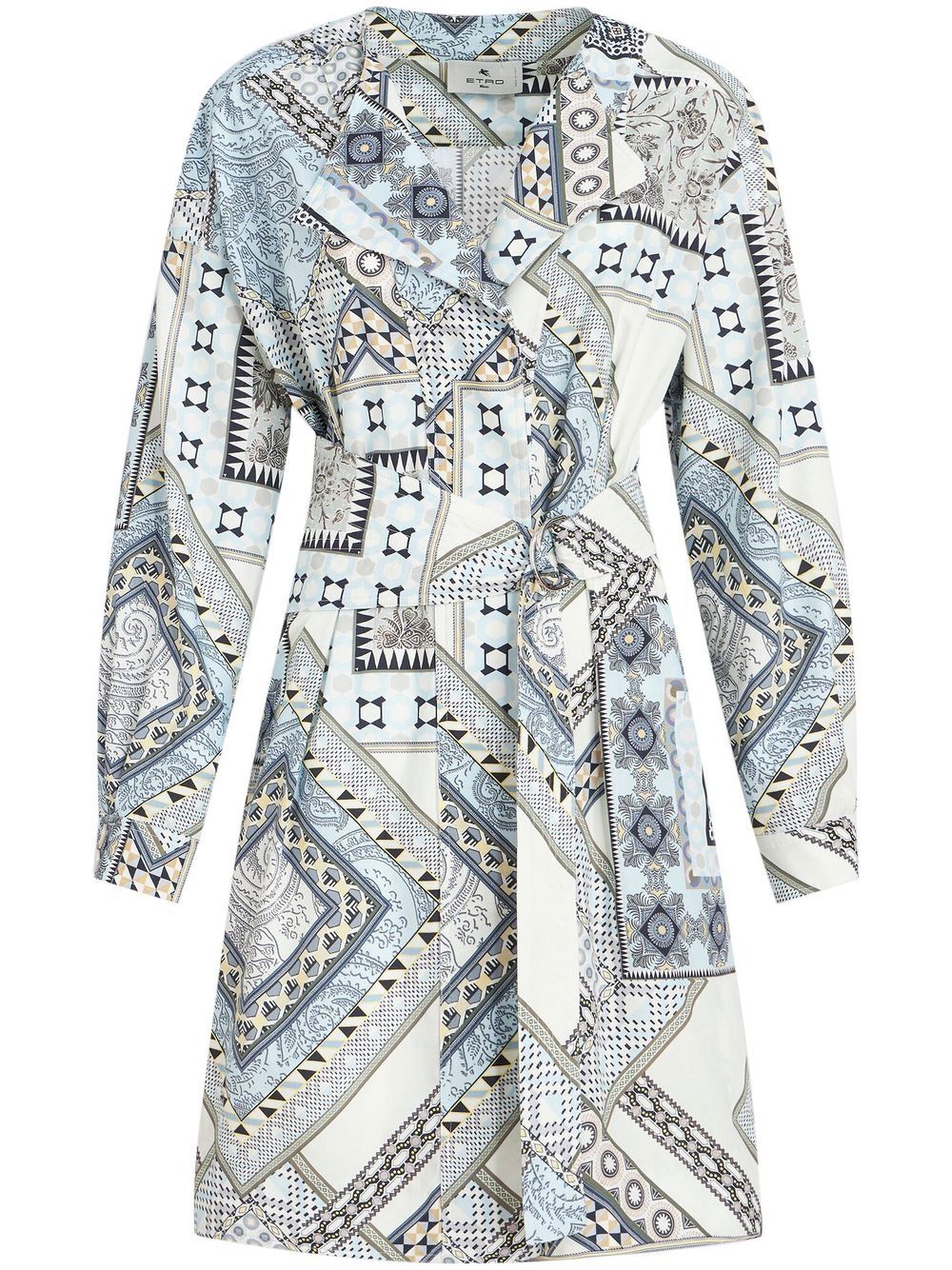 Etro Women's Mix-Print Belted Dress