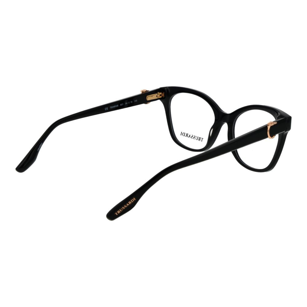 Trussardi Black Acetate Glasses Women's (Frames)