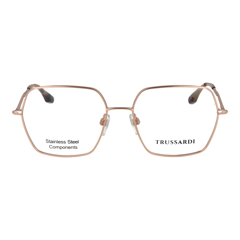 Trussardi Rose Gold Stainless Steel Glasses Women's (Frames)