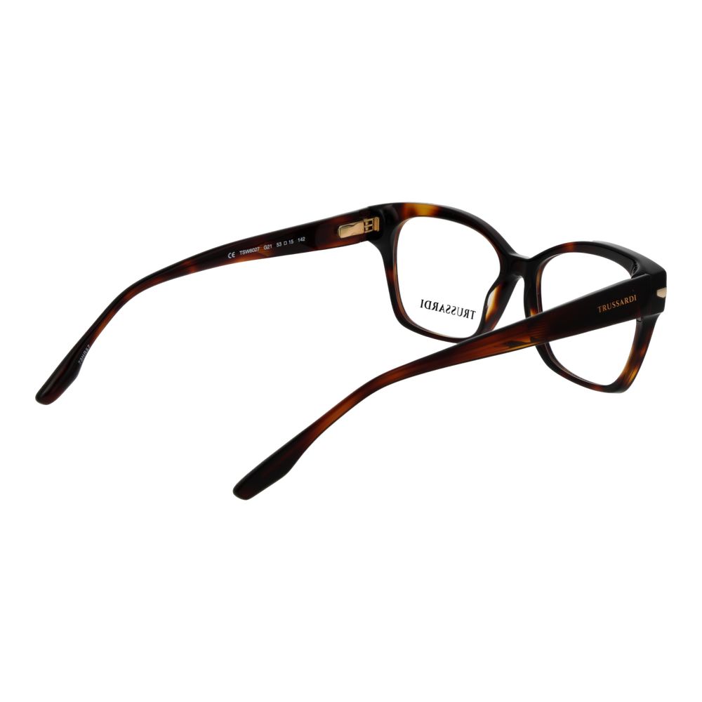 Trussardi Brown Acetate Glasses Women's (Frames)