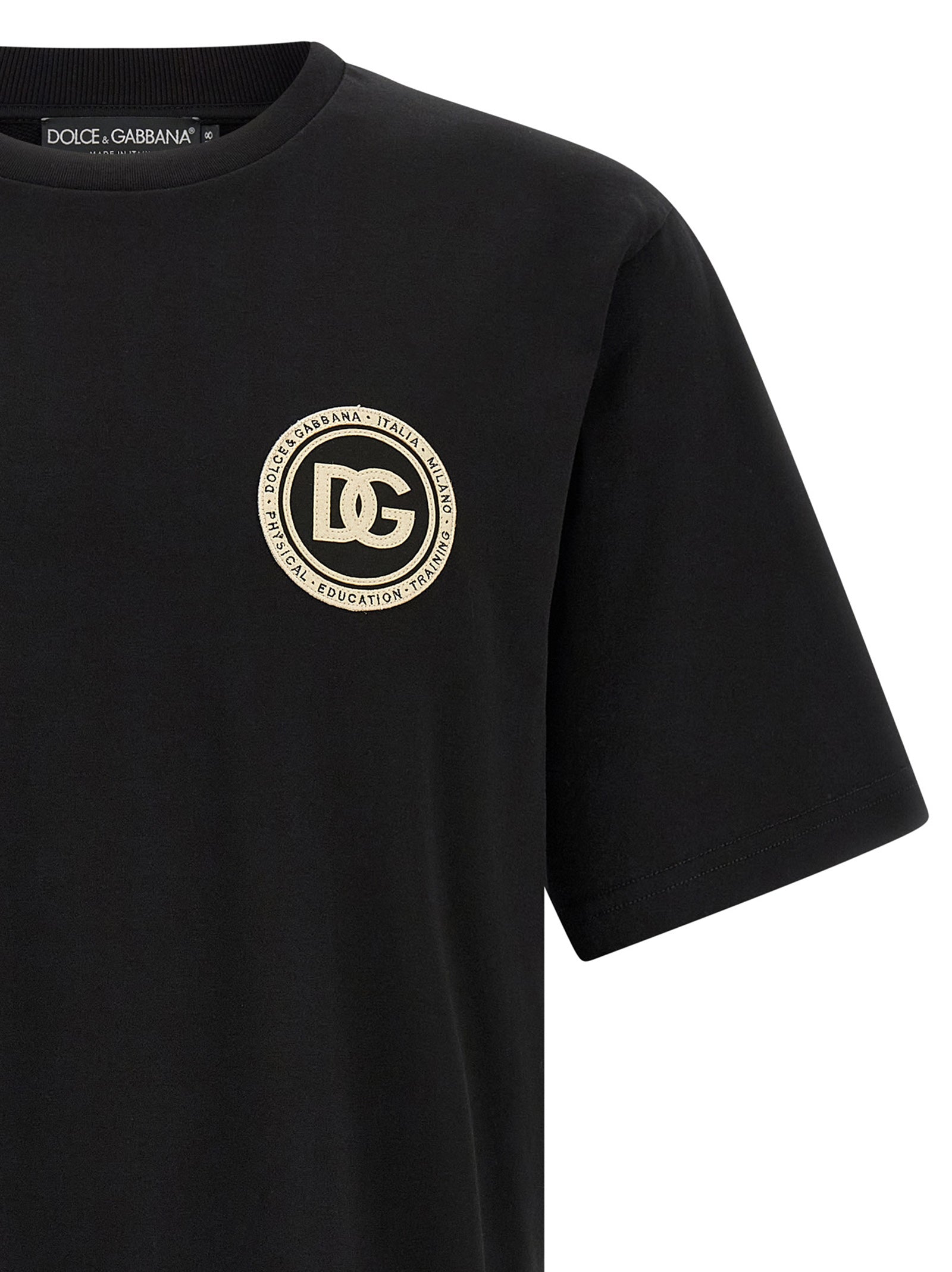 Dolce & Gabbana Black Cotton Men's T-Shirt