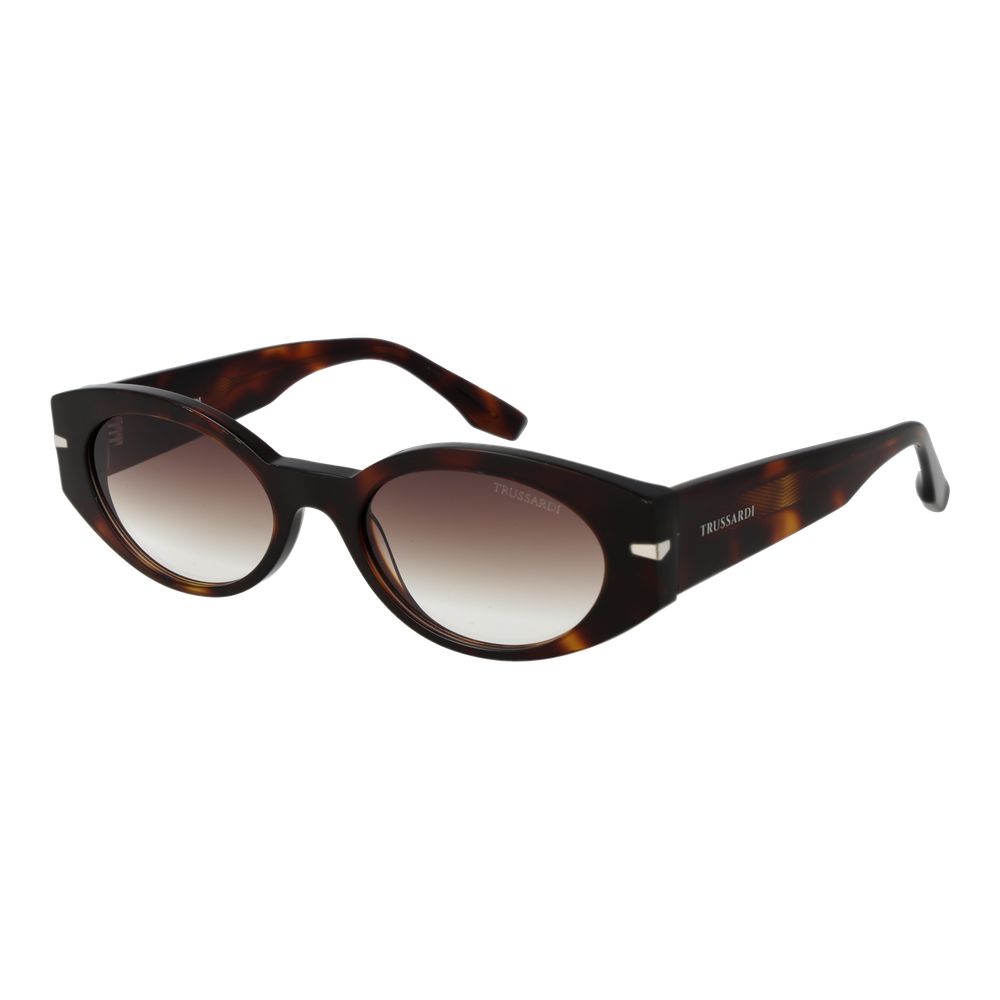 Trussardi Brown Acetate Women's Sunglasses