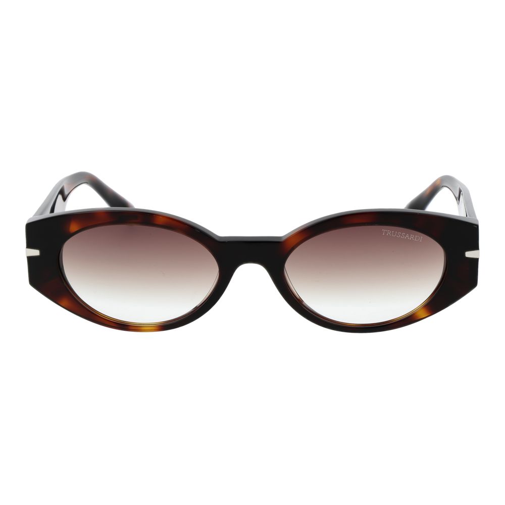 Trussardi Brown Acetate Women's Sunglasses