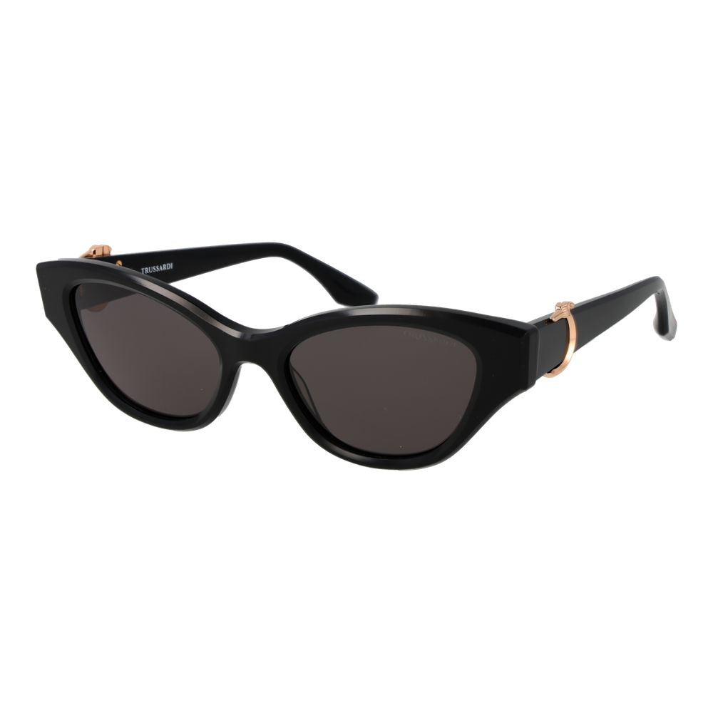Trussardi Black Acetate Women's Sunglasses