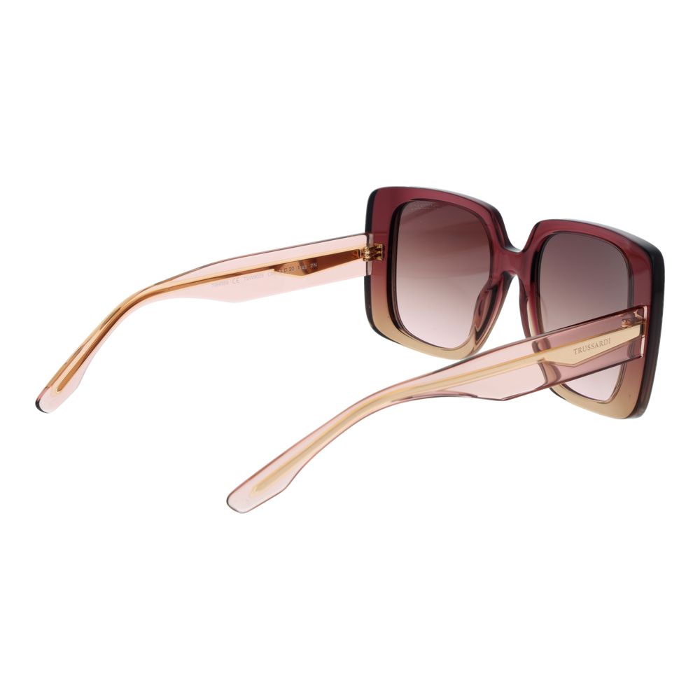 Trussardi Pink Acetate Women's Sunglasses