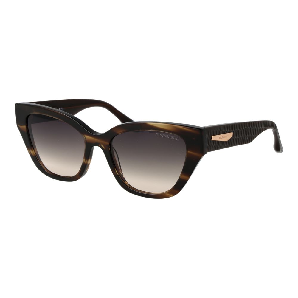 Trussardi Brown Acetate Women's Sunglasses