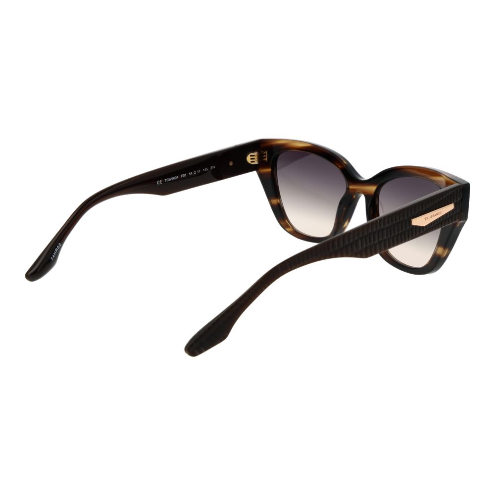Trussardi Brown Acetate Women's Sunglasses