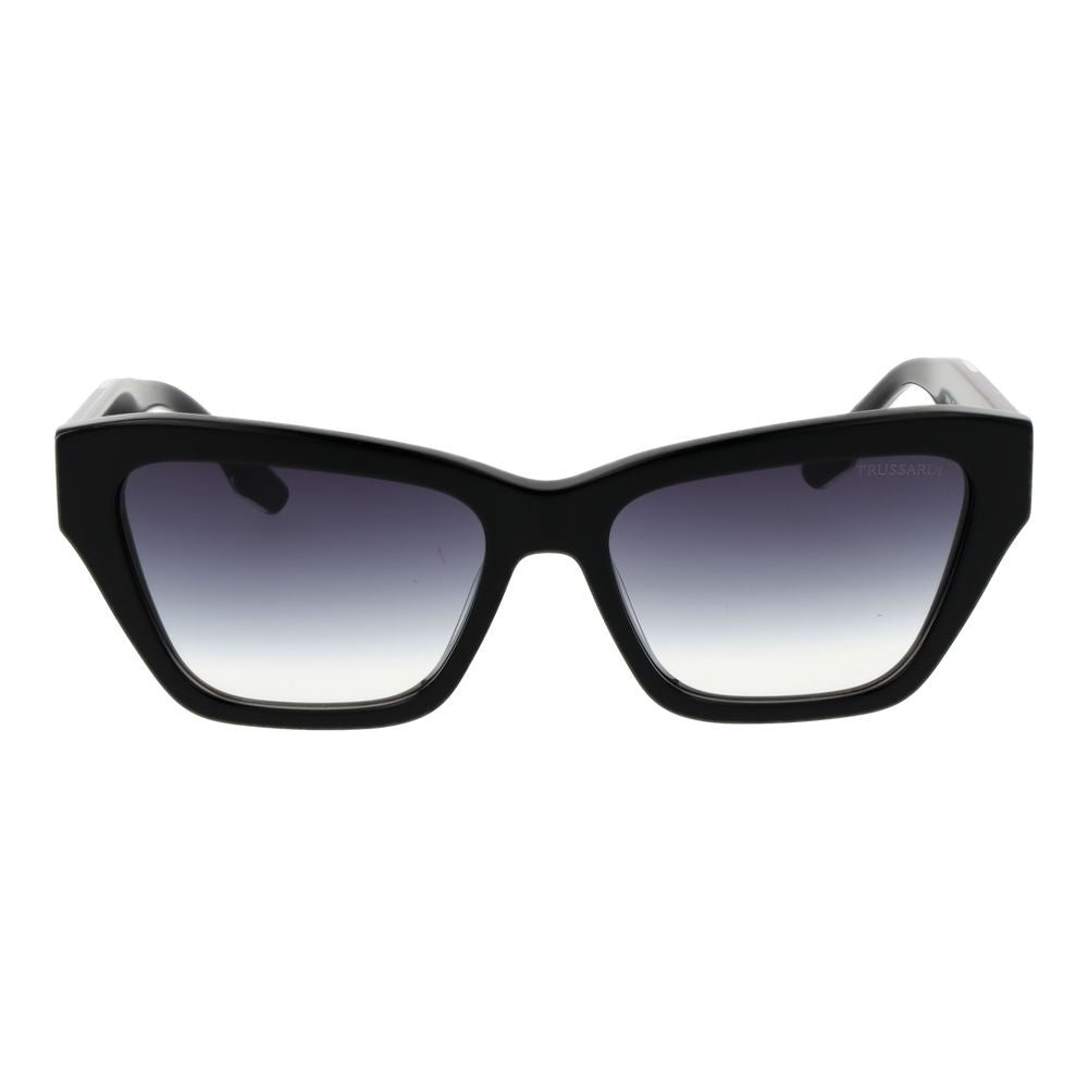 Trussardi Black Acetate Women's Sunglasses