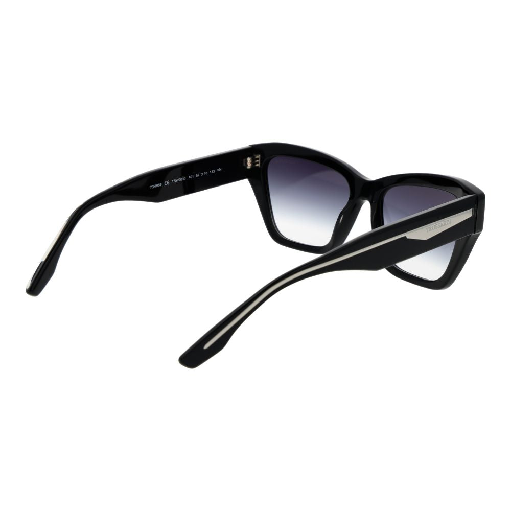 Trussardi Black Acetate Women's Sunglasses
