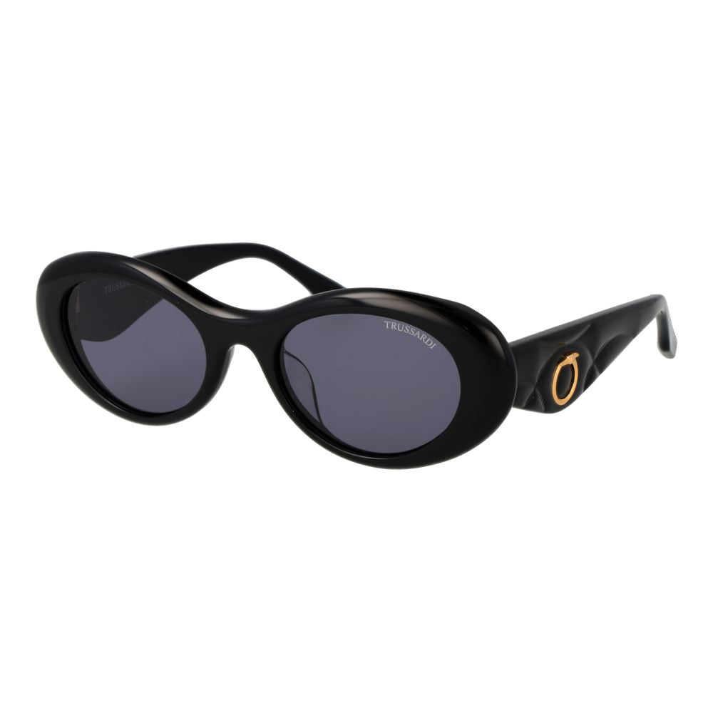 Trussardi Black Acetate Women's Sunglasses