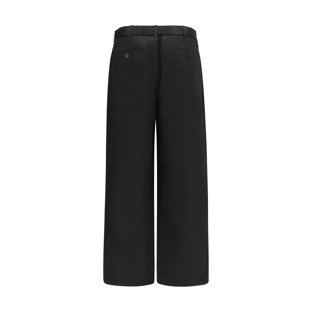 Sacai Black Cotton Chino Men's Pants