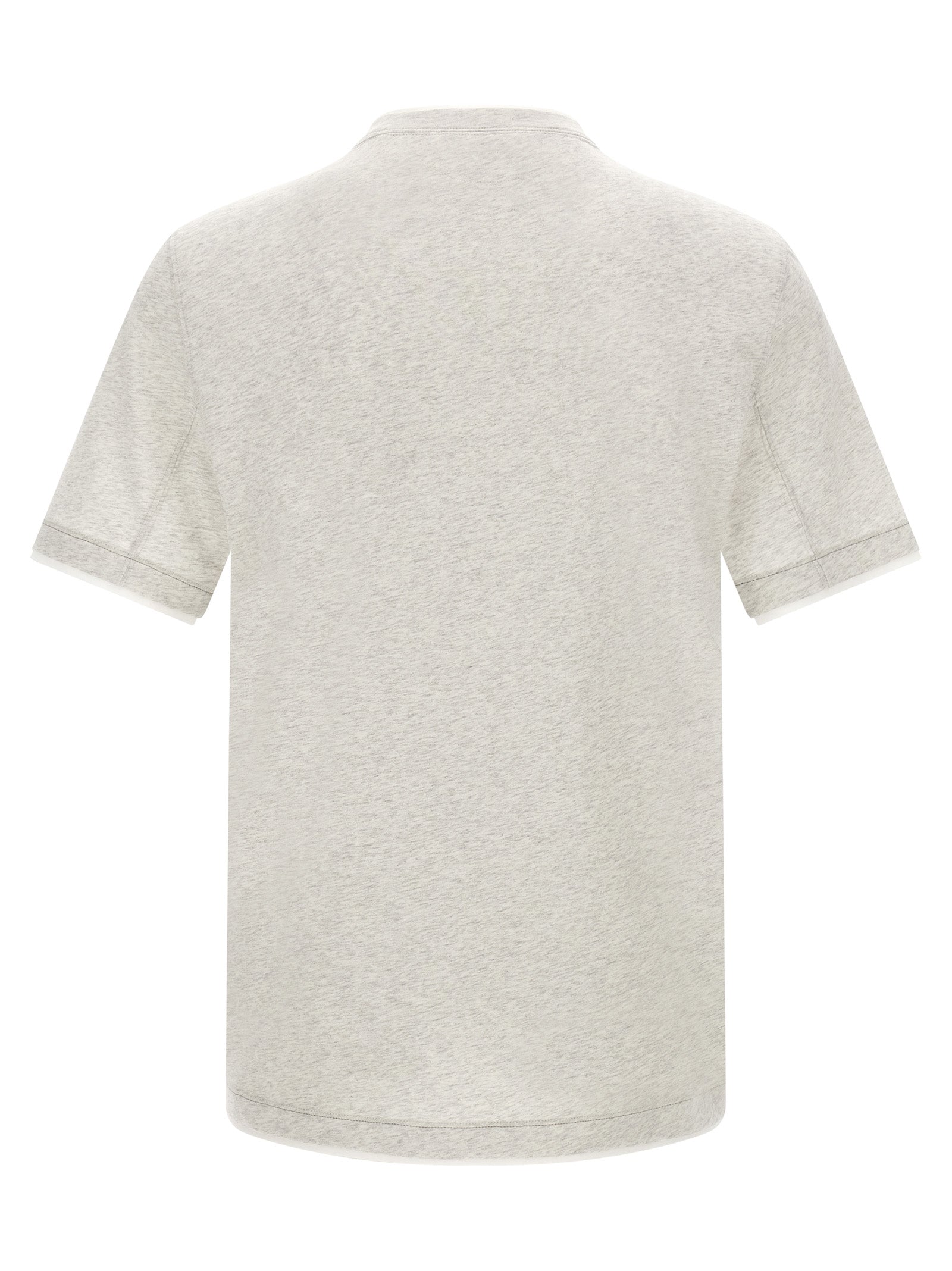 Brunello Cucinelli Gray Cotton Men's T-Shirt