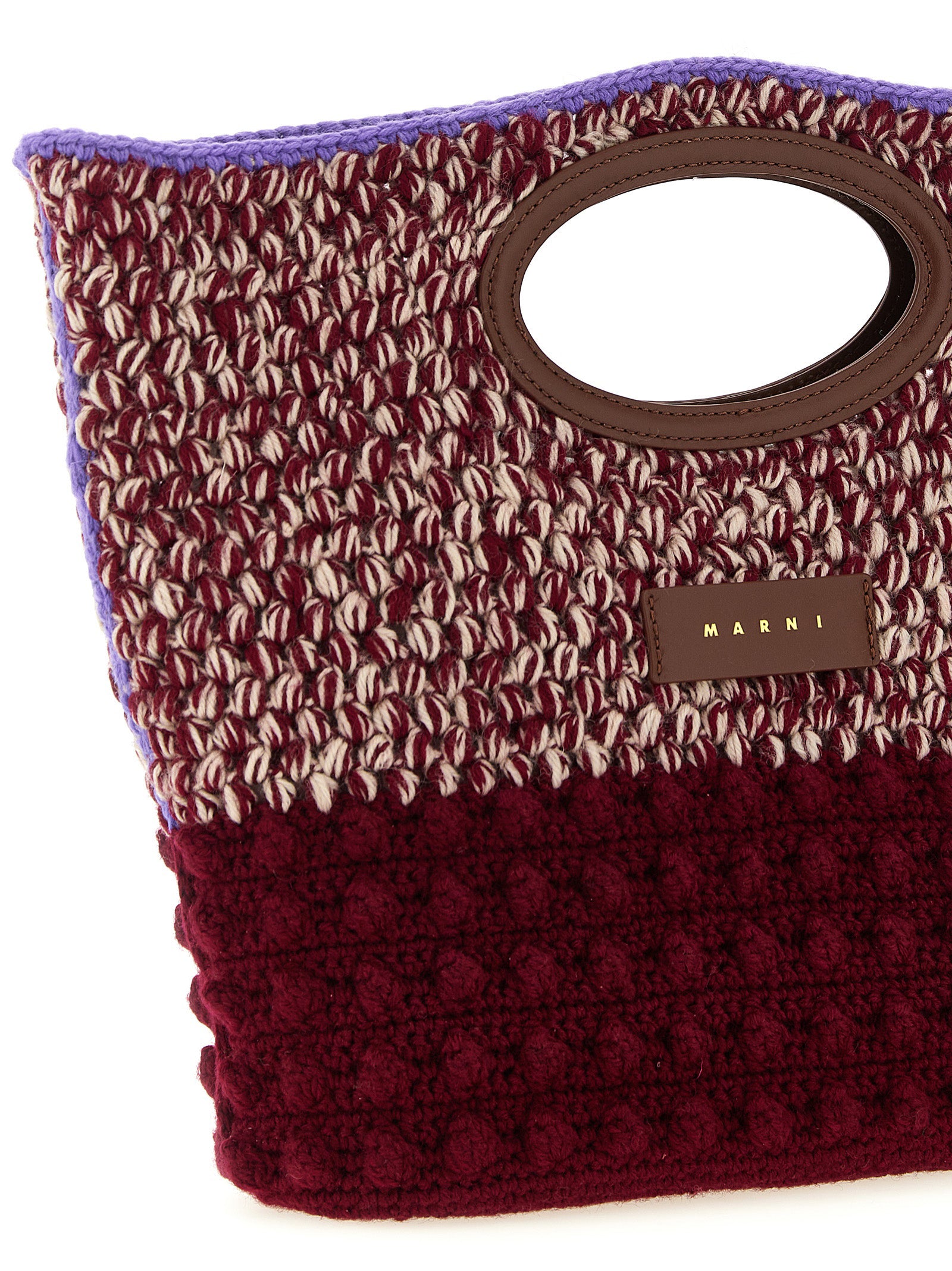 Marni Bordeaux Wool Women's Handbag