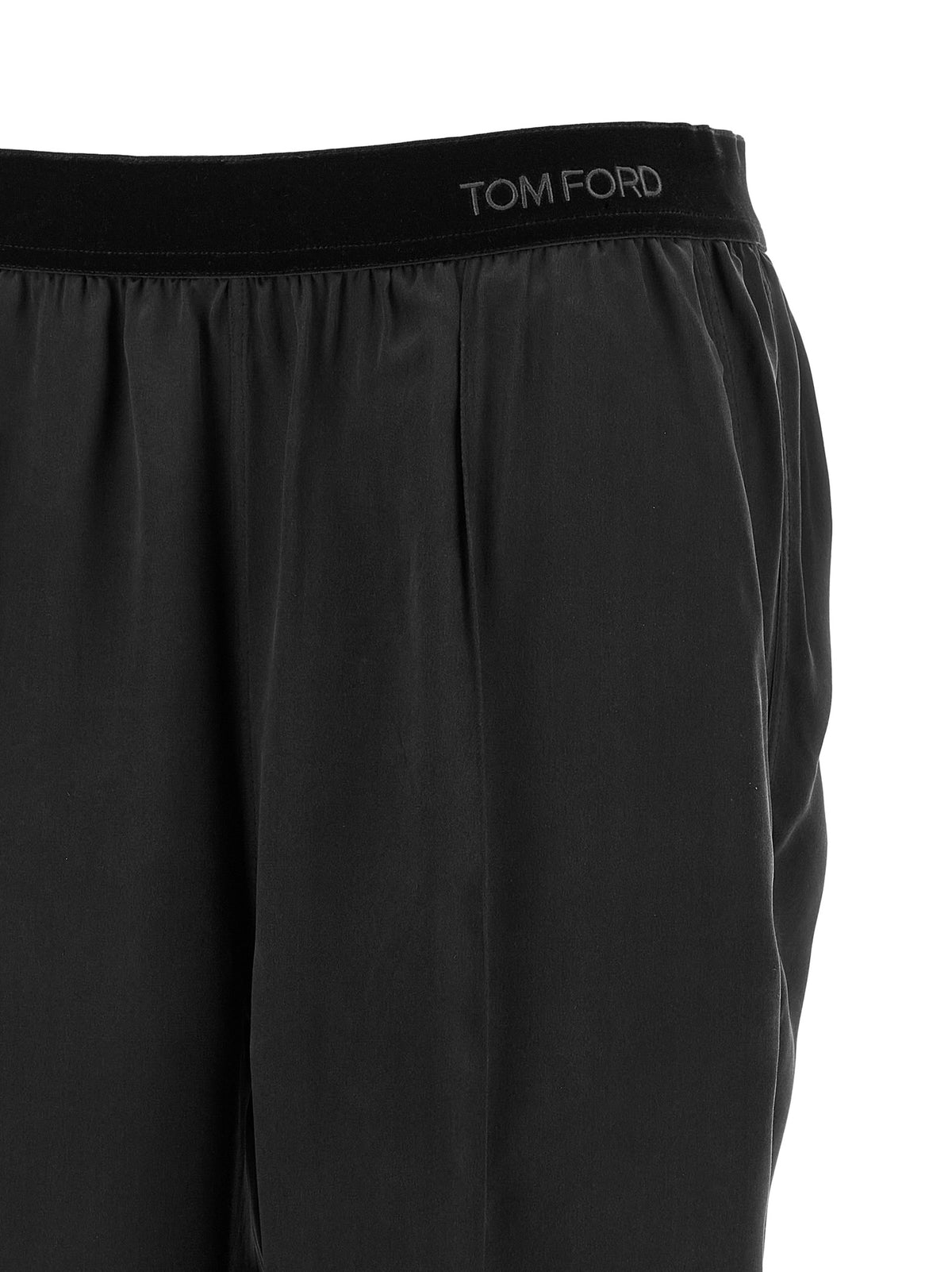 Tom Ford Black Silk Bottoms Women's Sleepwear