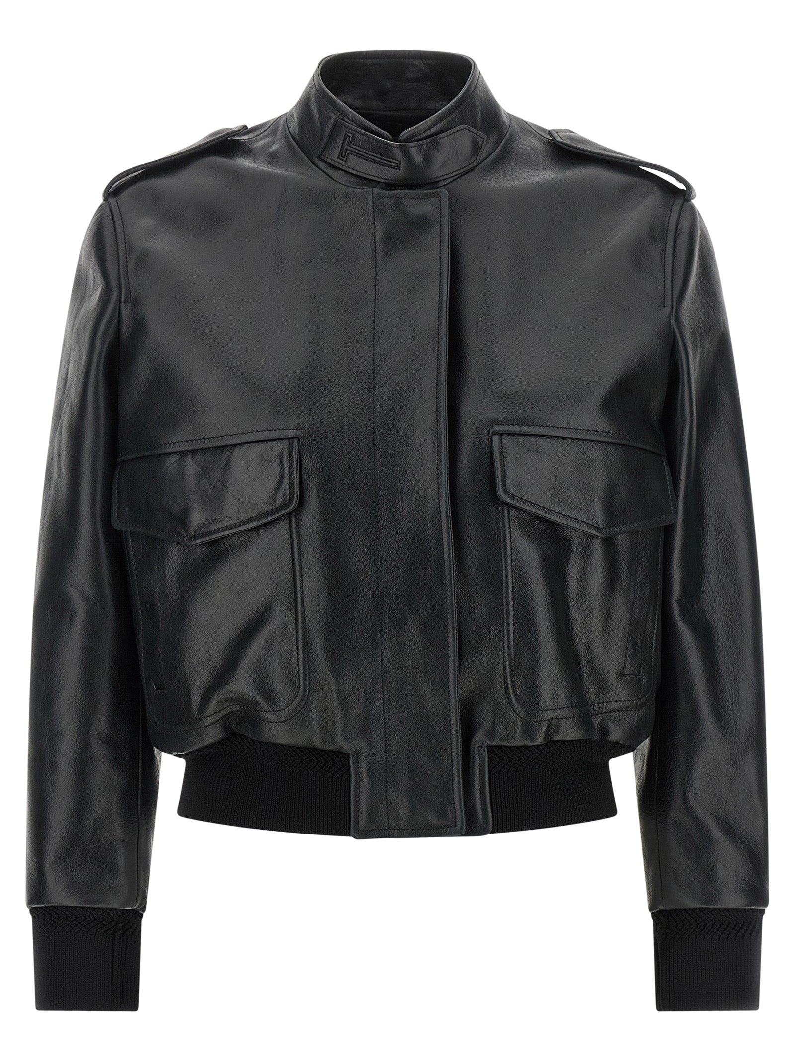 Tom Ford Black Lamb Leather Leather Women's Jacket