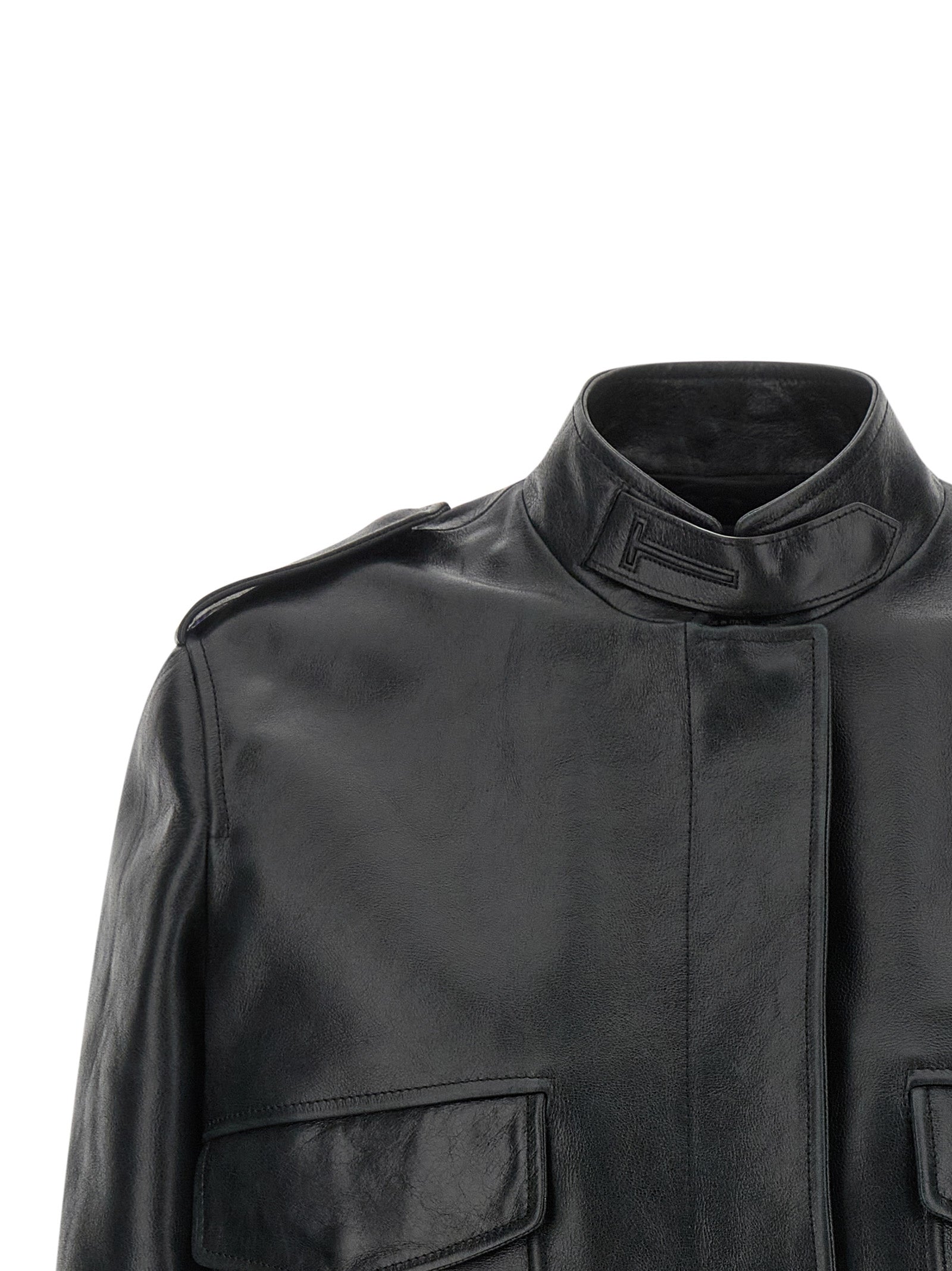 Tom Ford Black Lamb Leather Leather Women's Jacket