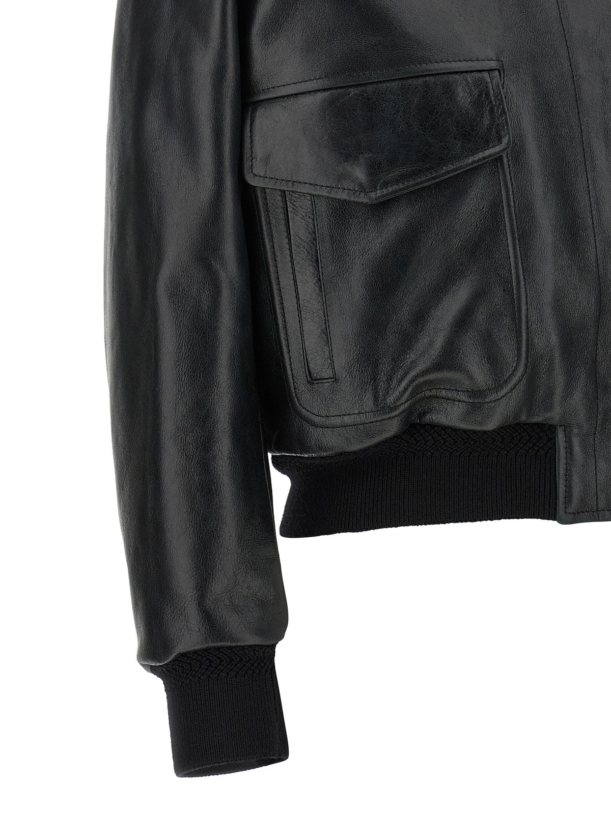 Tom Ford Black Lamb Leather Leather Women's Jacket