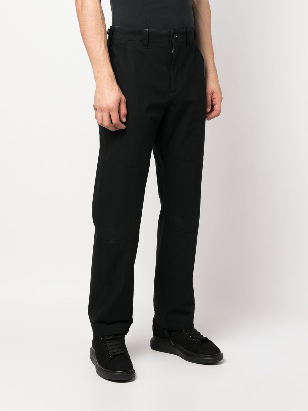 Alexander Mcqueen Men's Drawstring-Hem Cotton Trousers