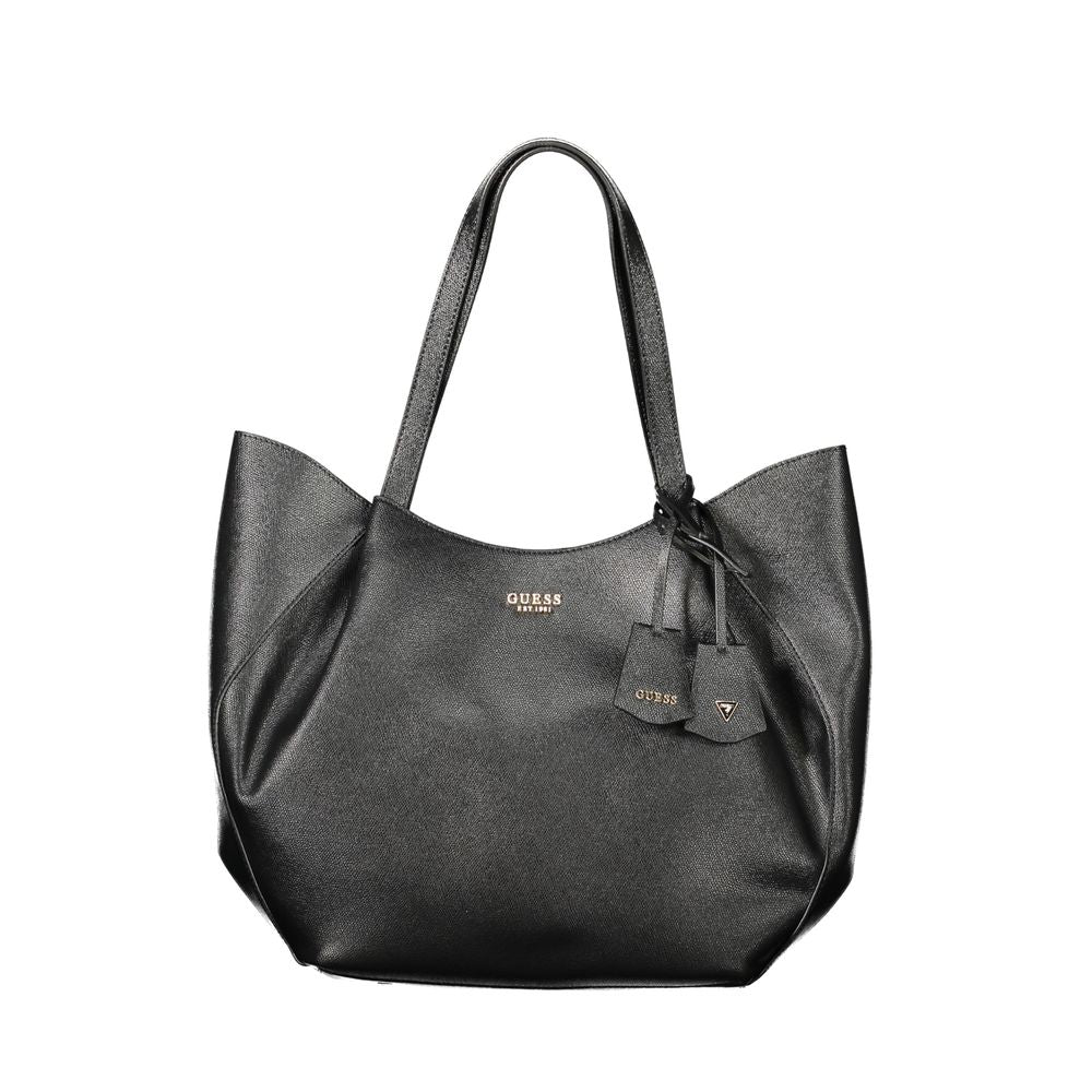 Guess Jeans Nero Poliuretano Women Women's Handbag