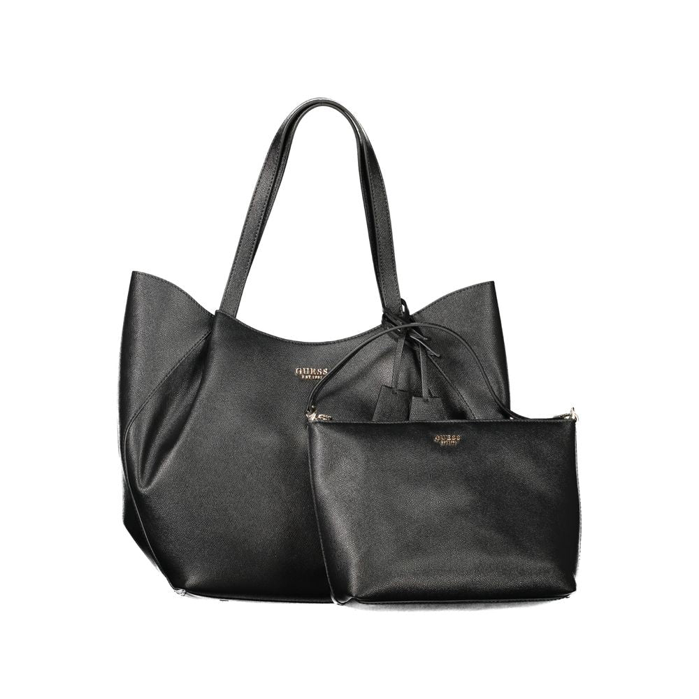 Guess Jeans Nero Poliuretano Women Women's Handbag